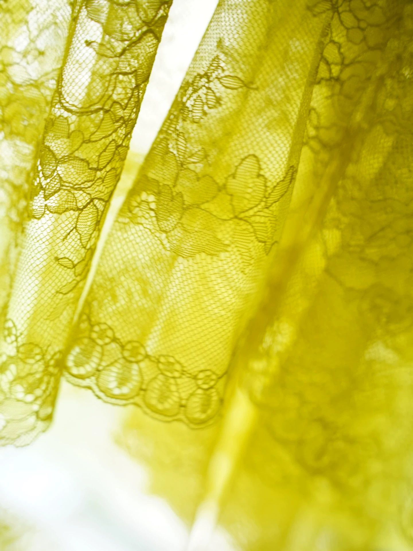 Niche Niche Italian Yellow Lace Skirt with Removable Slip NWT Size 28" / US 6 / IT 42 - 1 Thumbnail