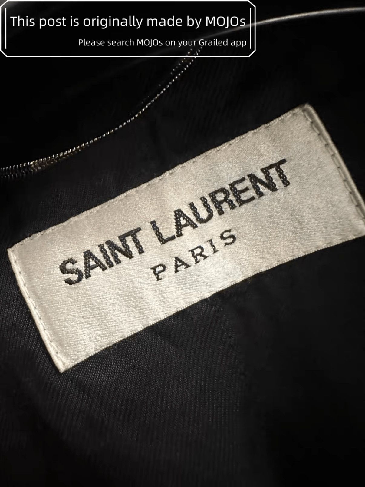 Saint Laurent Paris Sz 50 Saint Laurent Paris 14AW Leather Collar Rider Jacket Size US M / EU 48-50 / 2 - 2 Thumbnail