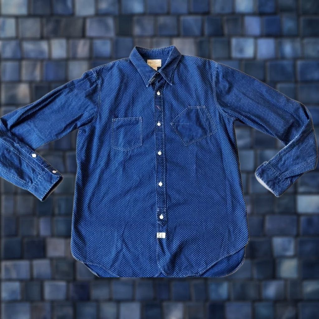 Ralph Lauren RRL Ralph Lauren Shirt Polka Dot Casual Indigo Blue Size M Mens Size US M / EU 48-50 / 2 - 1 Thumbnail