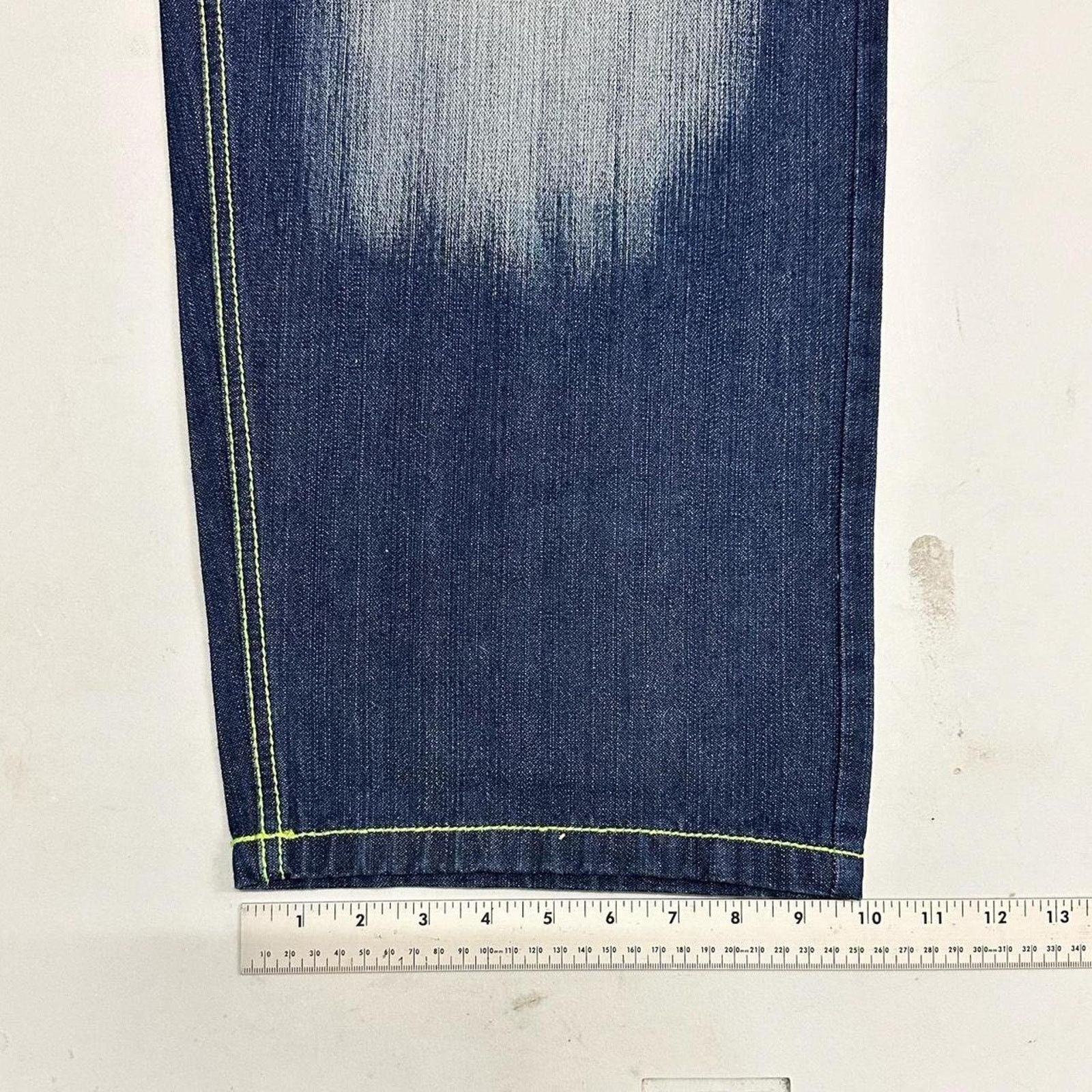 Vintage Vintage baggy y2k riflessi faded blue skater unique design Size US 36 / EU 52 - 7 Thumbnail