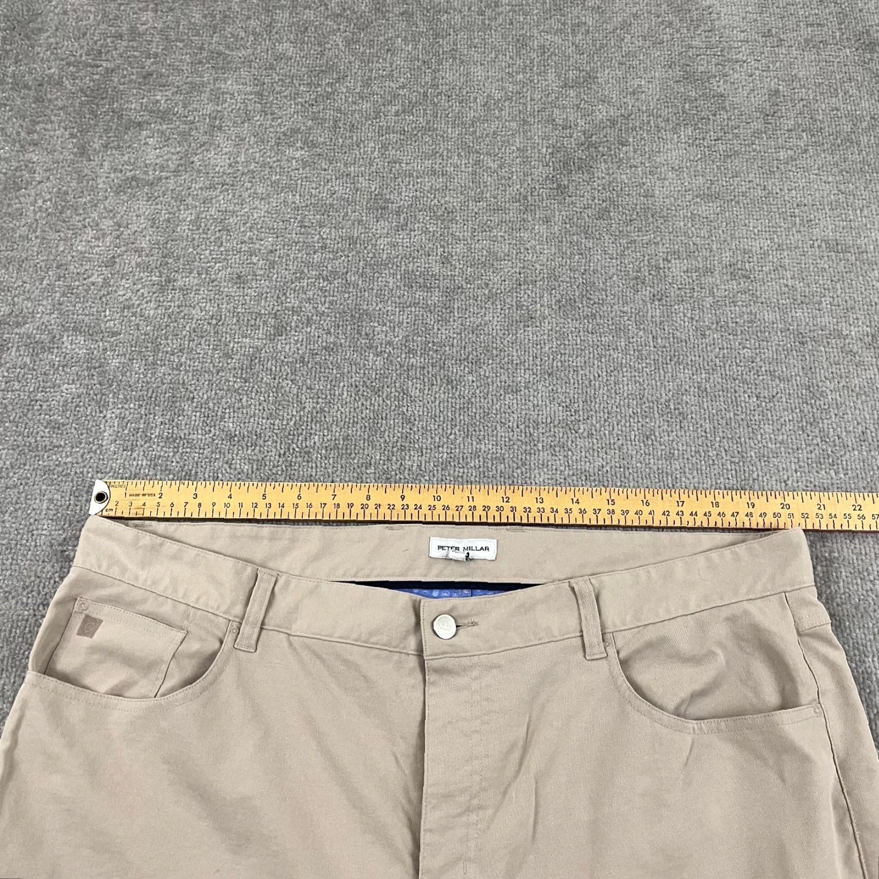 Peter Millar Peter Millar EB66 Performance Pants Men 40 x 30 Chino 5-Pocket Brown Golf Travel Size US 40 / EU 56 - 4 Thumbnail