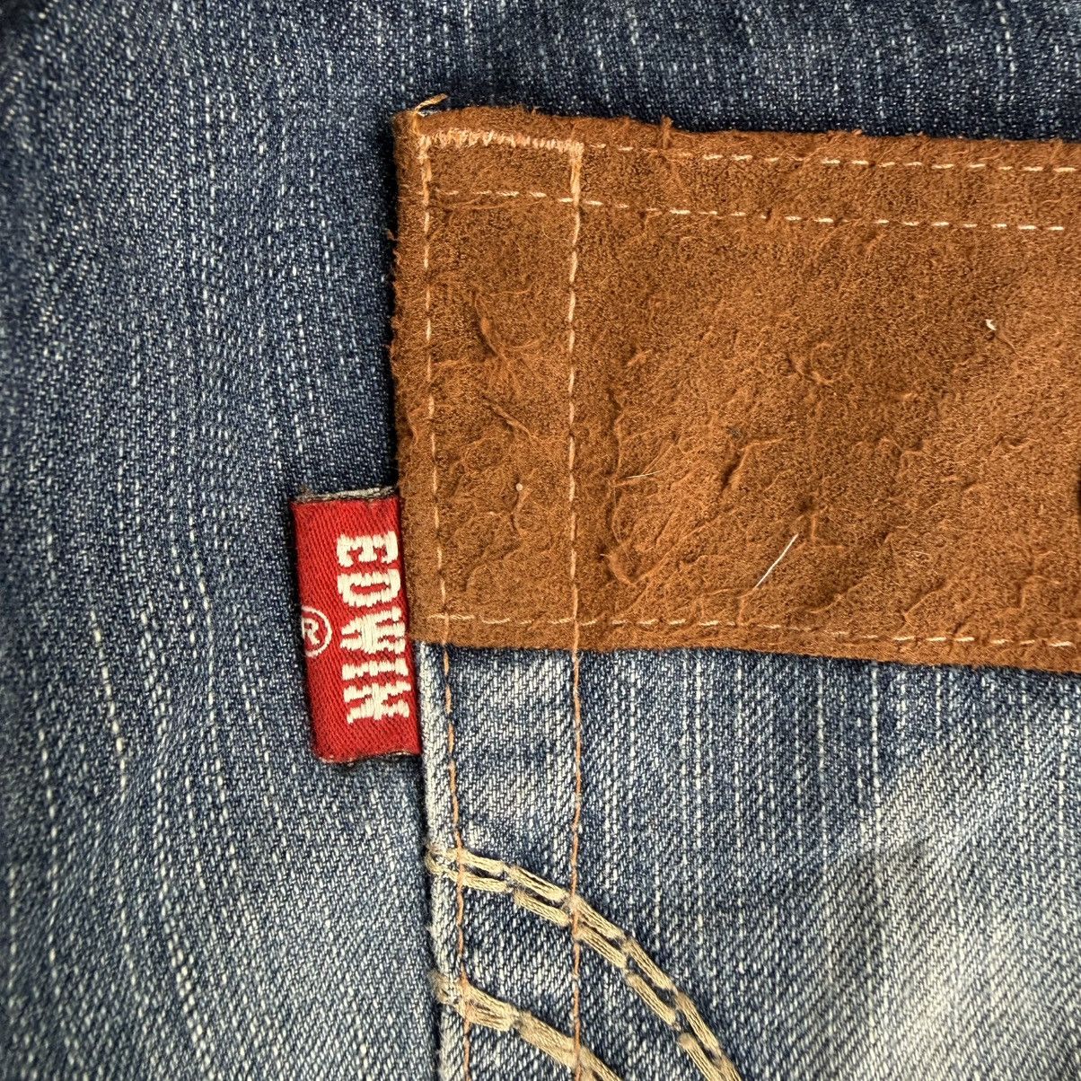 Edwin W34x33.5 Vintage Edwin Bush Pants Faded Ripped Denim Jean Size US 34 / EU 50 - 11 Thumbnail