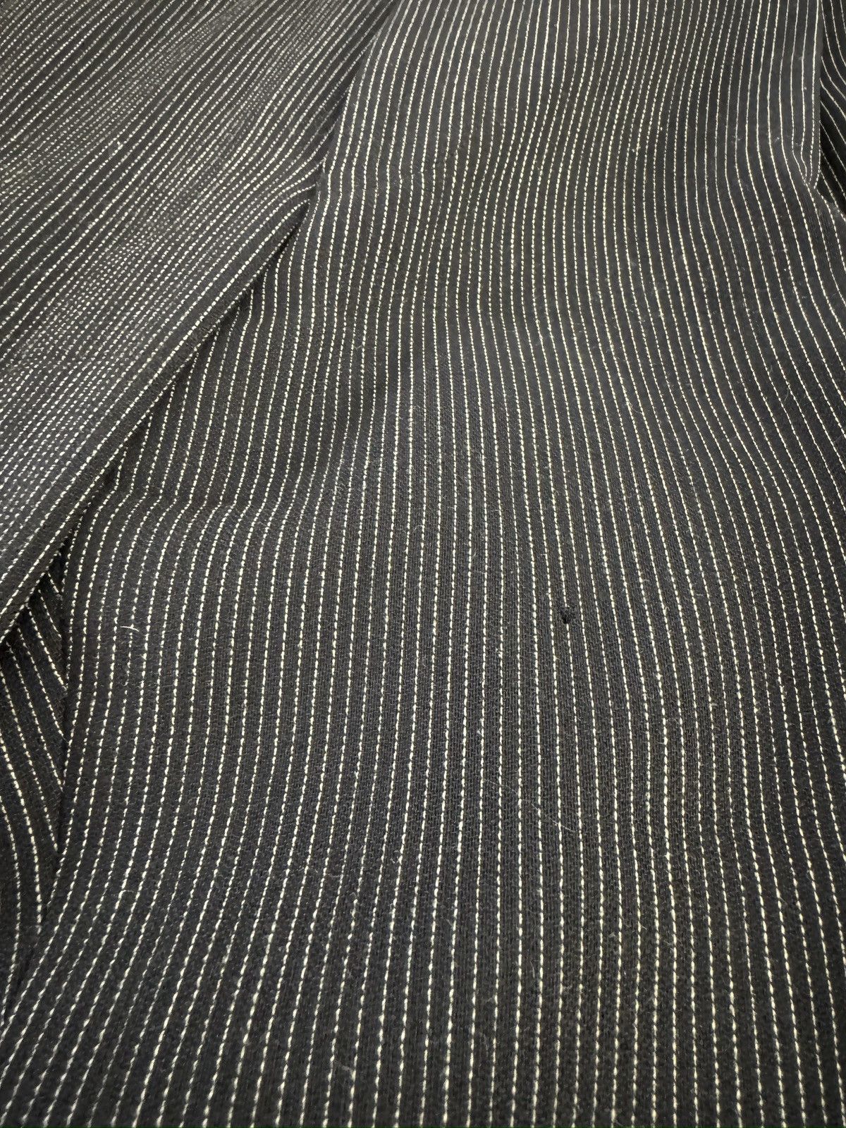Versace VERSACE CLASSIC V2 Striped DB 6 Button Suit in Black 42R Size 44R - 22 Thumbnail