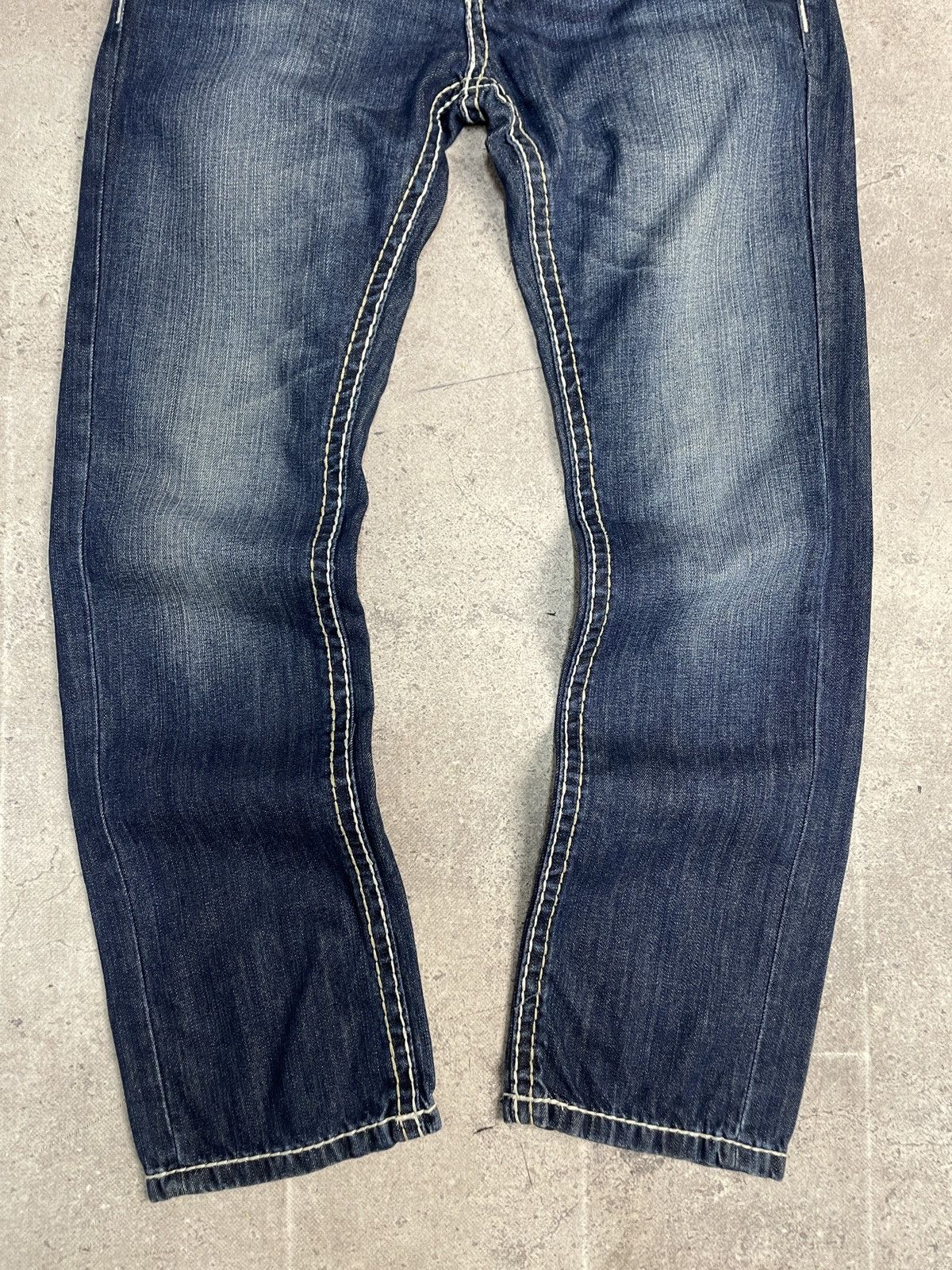 True Religion Vintage Y2K Like True Religion Distressed Jeans Ripped Blue Size US 31 - 11 Thumbnail
