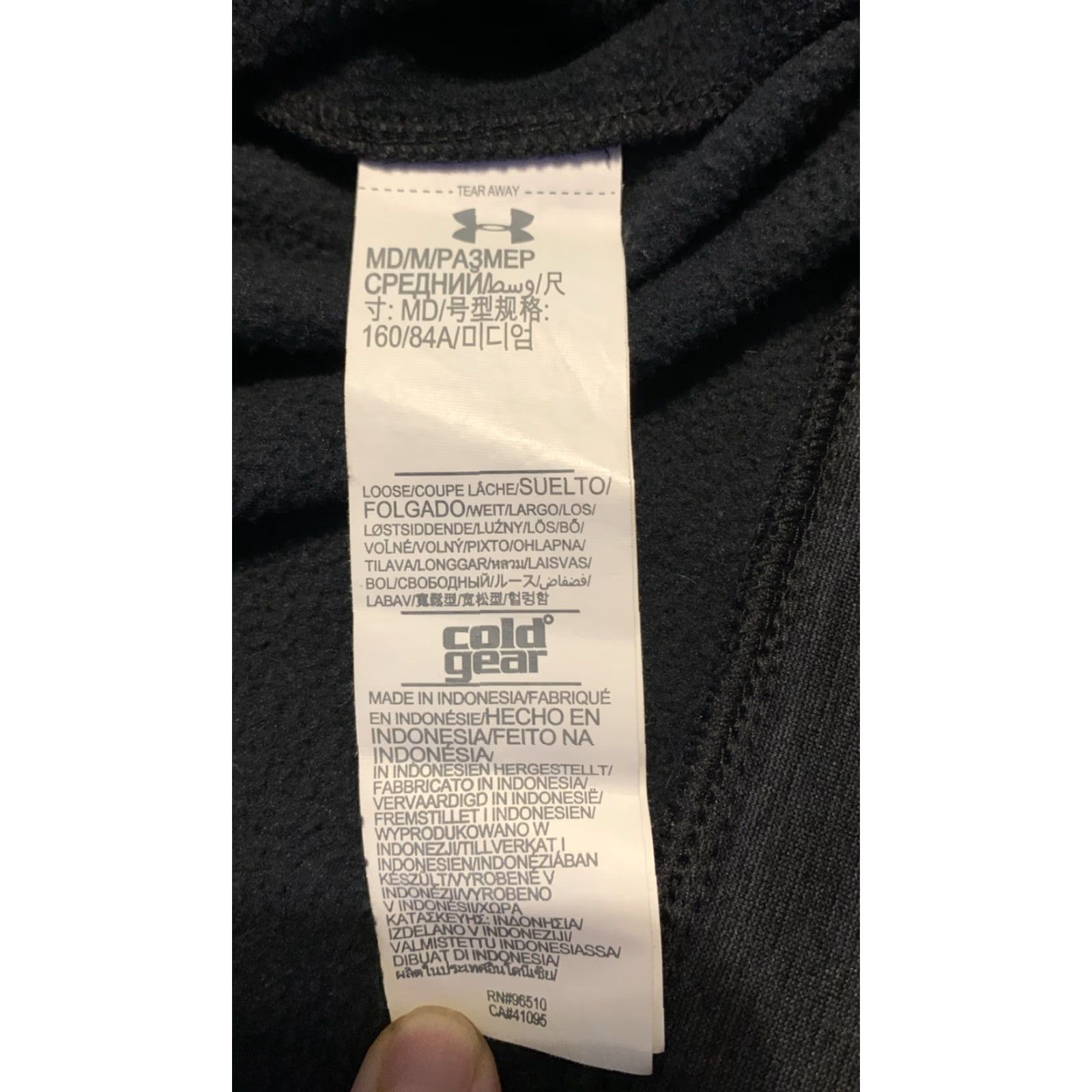 Under Armour Under Armour Hoodie Pullover Long Sleeve Black XS-XL Regular Size M L/S Cold Gear Fleece Pocket Logo Size M / US 6-8 / IT 42-44 - 7 Thumbnail