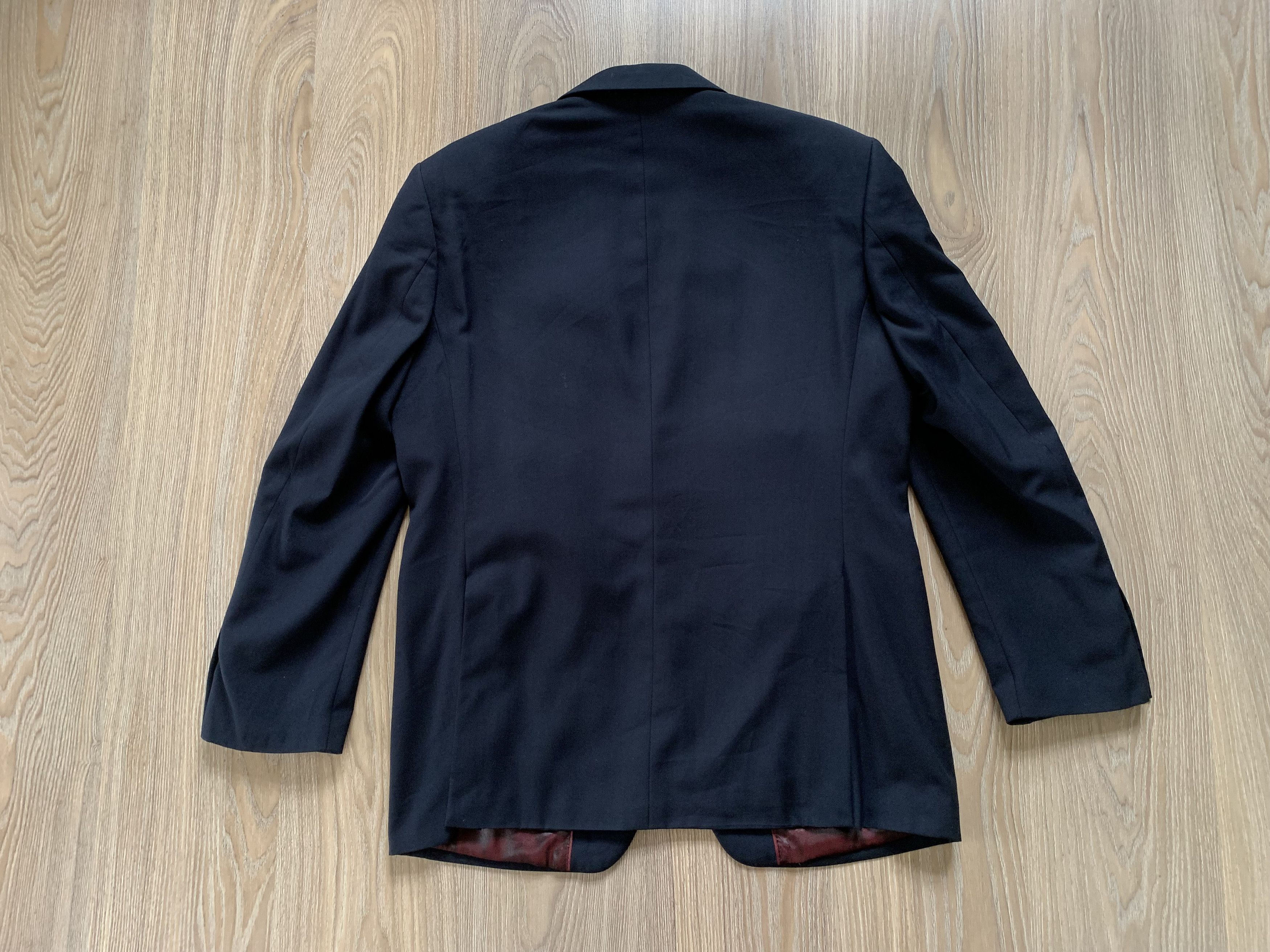 Valentino Gino Valentino Navy Wool Blazer Luigi Botto Fabric Size 44R - 3 Thumbnail