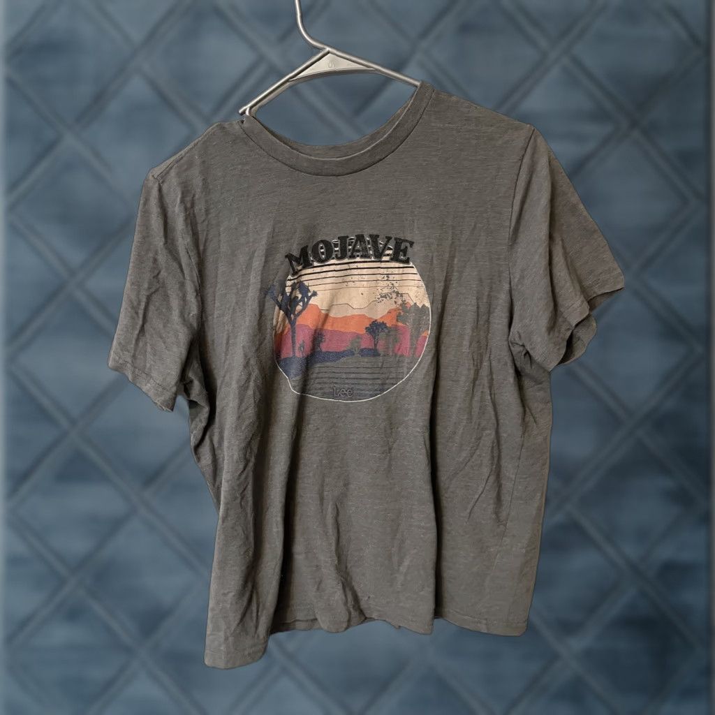 Lee Lee T-Shirt Mens Gray Graphic Stretch Cotton Crew Neck Short Sleeve L Size US L / EU 52-54 / 3 - 1 Thumbnail