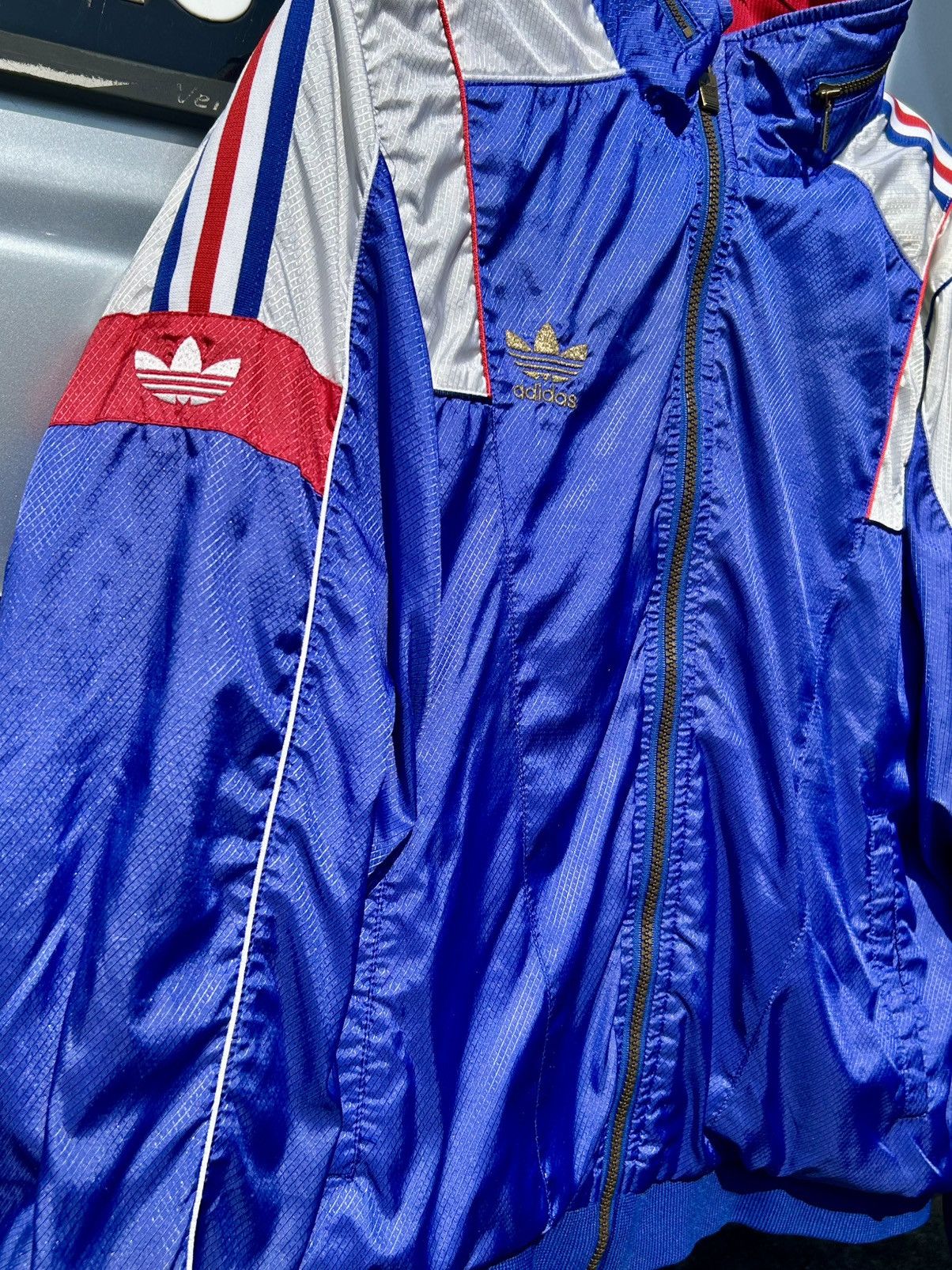 Vintage Vintage 90s Adidas Japan Descente Zipper Bomber Jacket Size US L / EU 52-54 / 3 - 5 Thumbnail