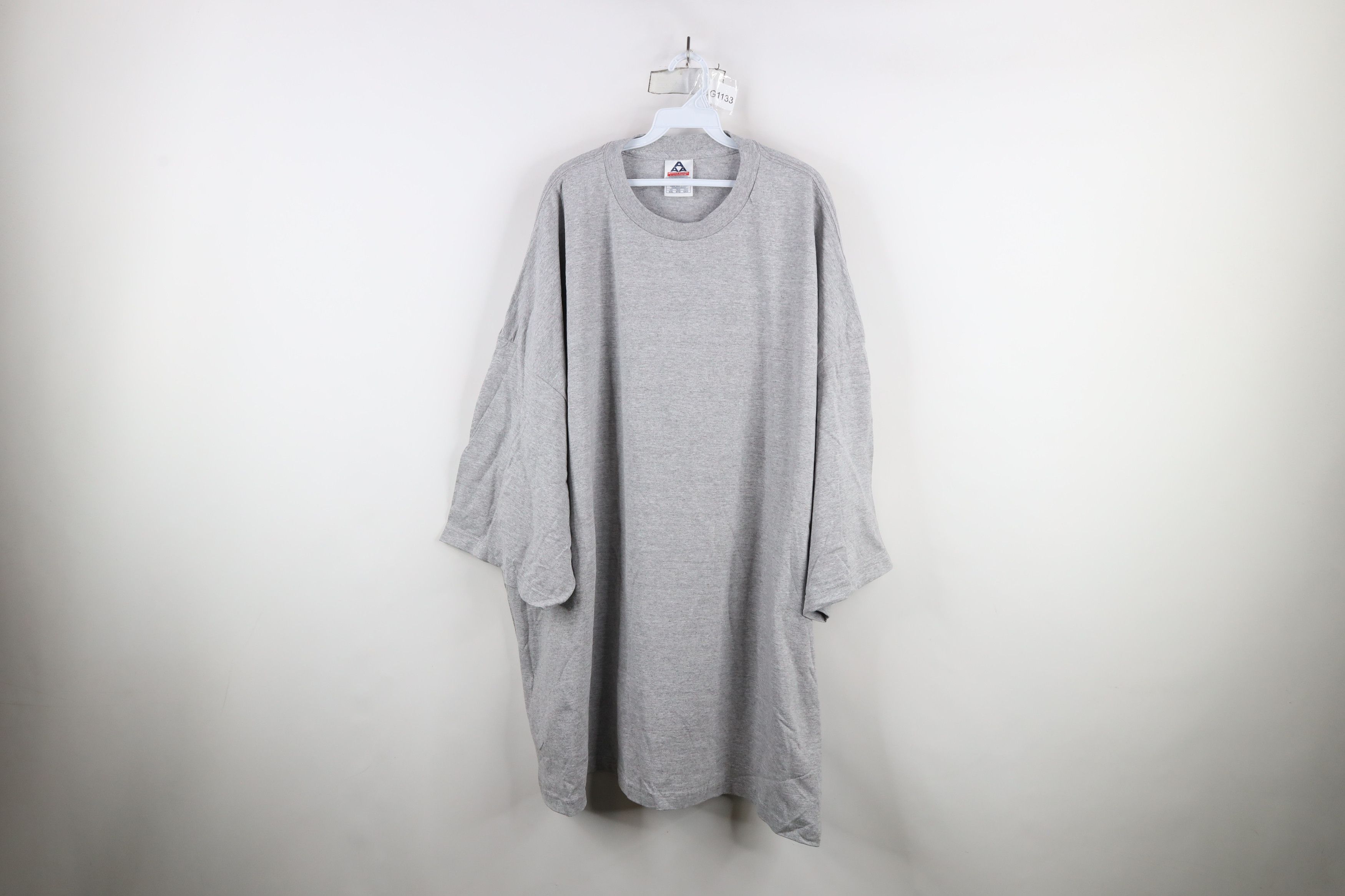 Vintage Vintage 90s Streetwear Short Sleeve T-Shirt Heather Gray Size US XXL / EU 58 / 5 - 1 Thumbnail