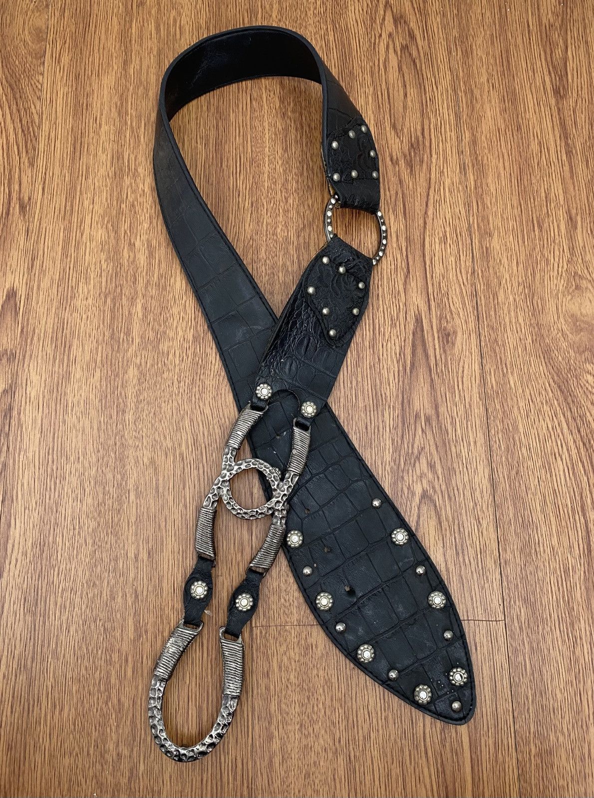 If Six Was Nine Crystal wide Y2K belt Size ONE SIZE - 1 Thumbnail