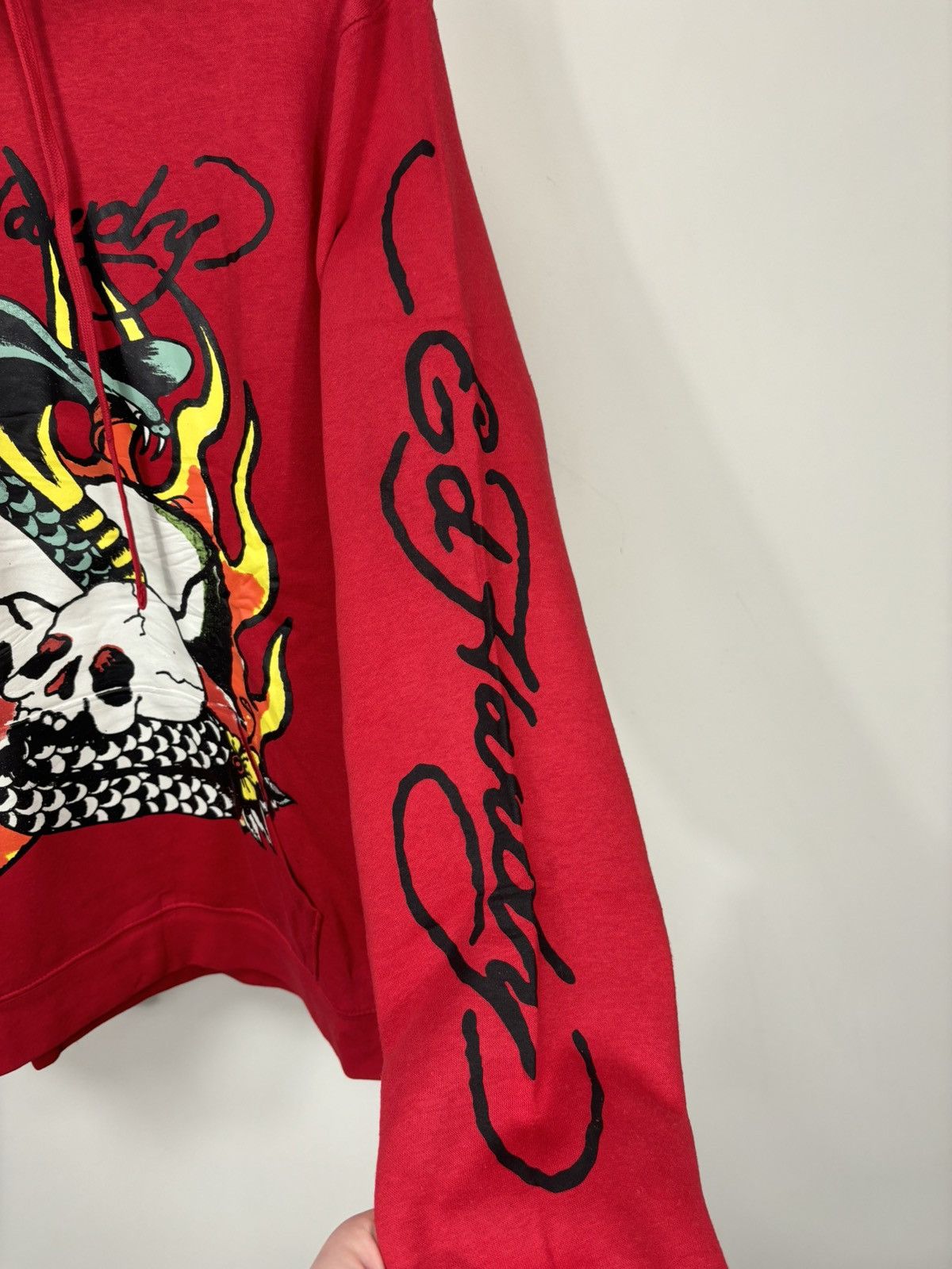 Christian Audigier Ed Hardy Christian Audigier Skull Fire Logo Y2K Hype Hoodie Size US M / EU 48-50 / 2 - 8 Thumbnail