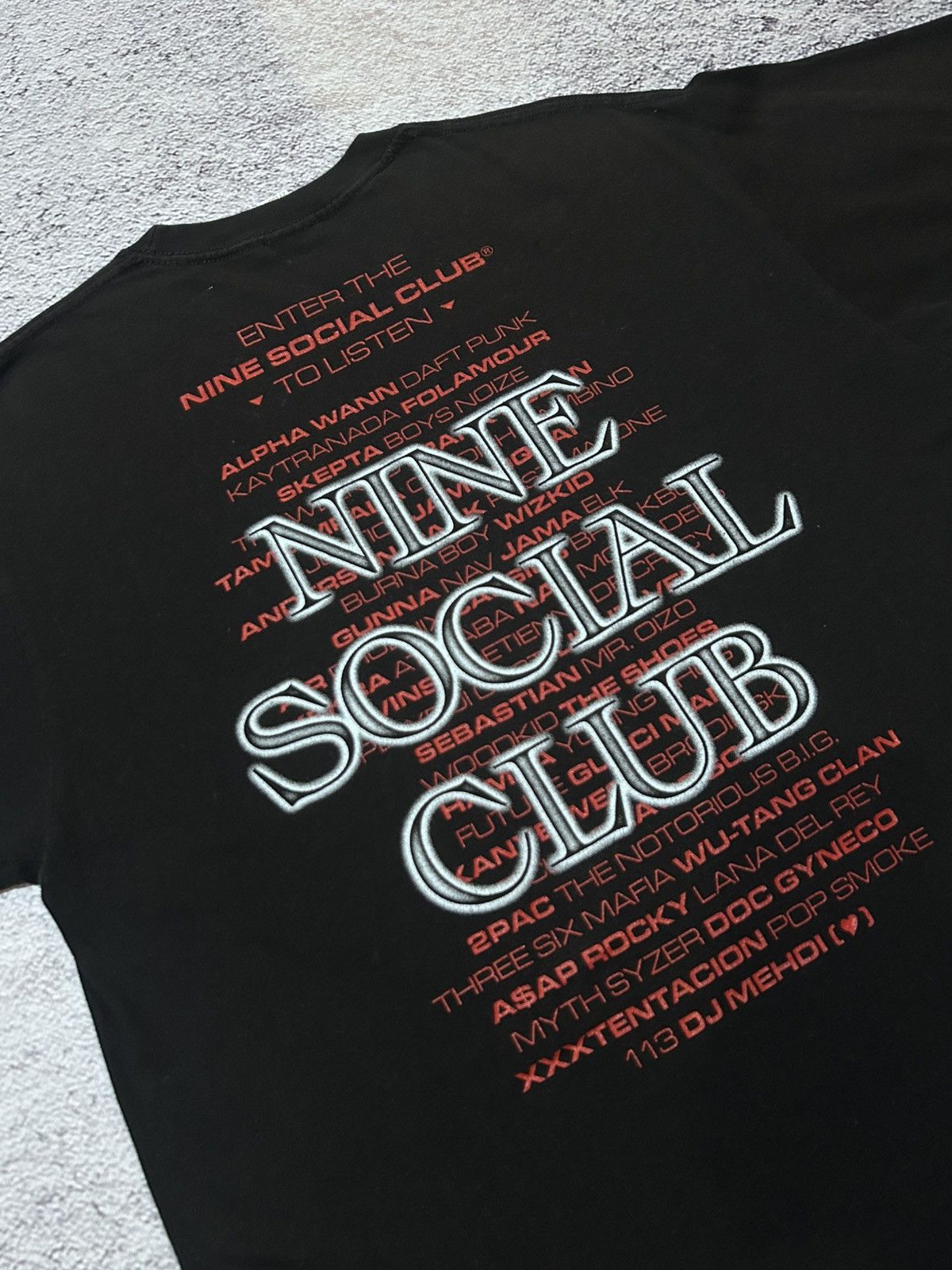 Rap Tees Nine Social Club “Staff Musical Tastes” 2020 Exclusive Size US L / EU 52-54 / 3 - 6 Thumbnail