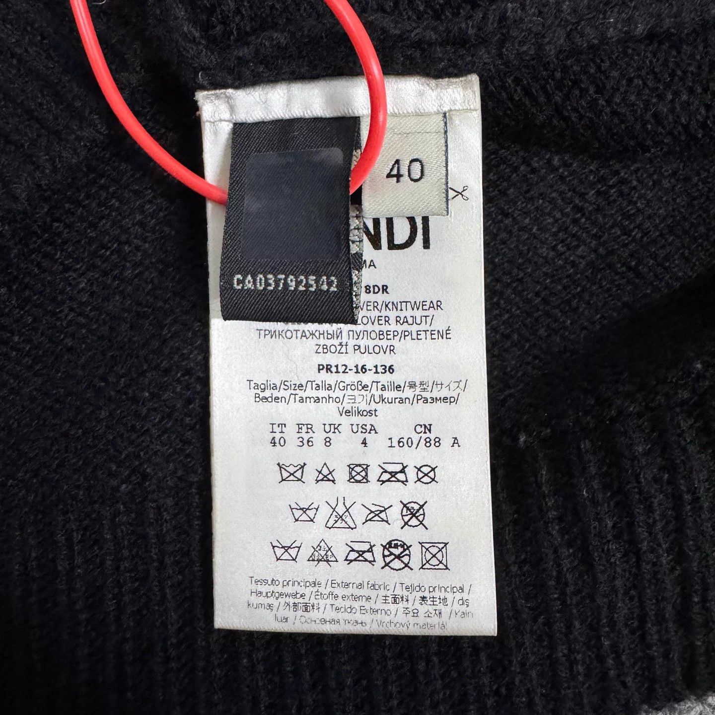 Fendi Fendi Fox Fur Trim High Neck Batwing Cashmere Sweater 40 99 Size M / US 6-8 / IT 42-44 - 7 Thumbnail
