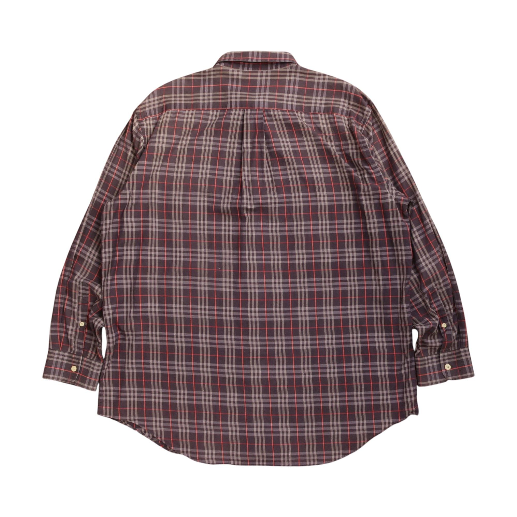 Burberry Vintage 90s Burberry Nova Check Old Money Shirt Size US XL / EU 56 / 4 - 2 Thumbnail