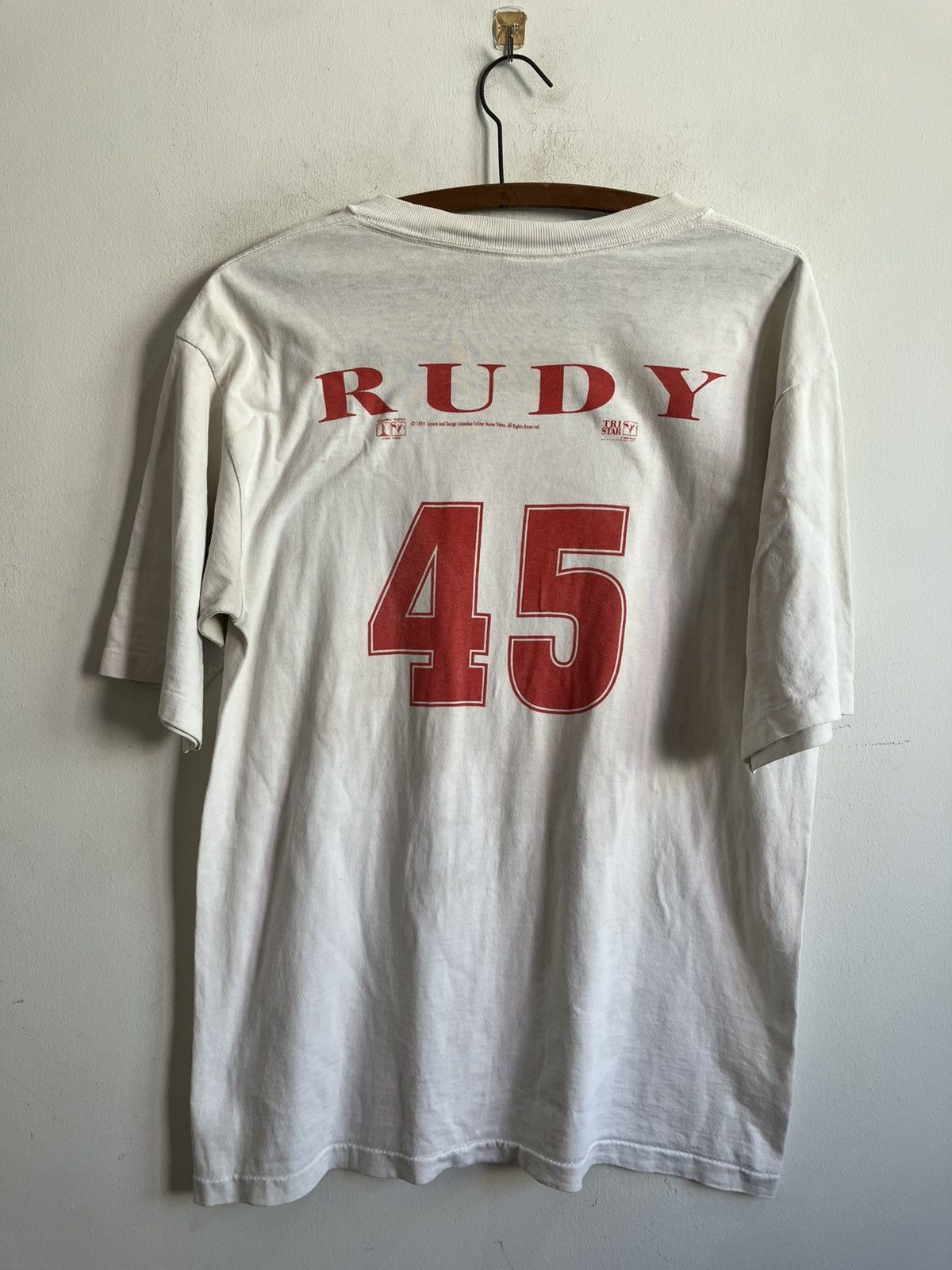 Vintage RUDY MOVIE T-SHIRT Size US L / EU 52-54 / 3 - 1 Thumbnail