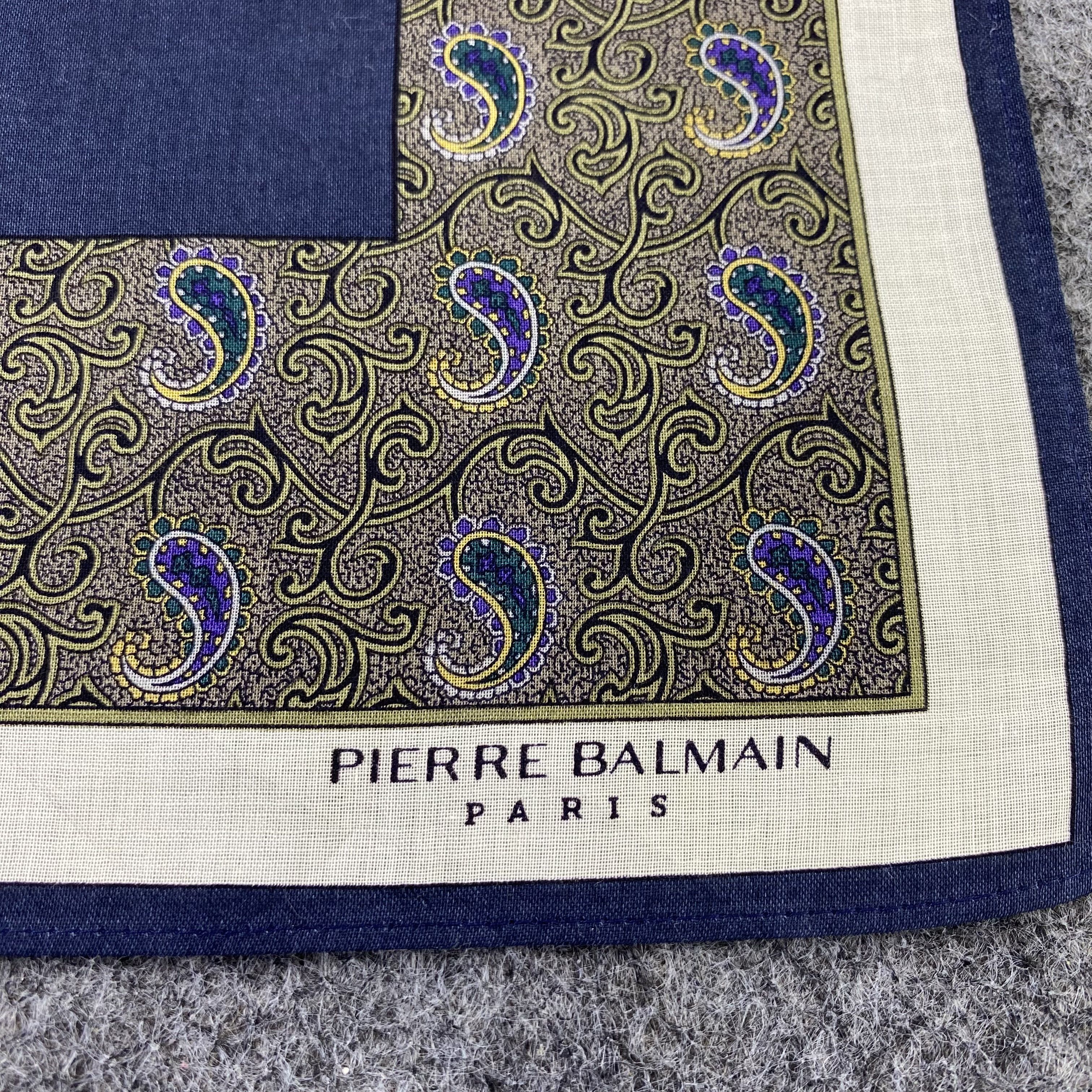 Pierre Balmain × Vintage Pierre Balmain Handkerchief / Bandana / Neckerchief -B847 Size ONE SIZE - 5 Thumbnail