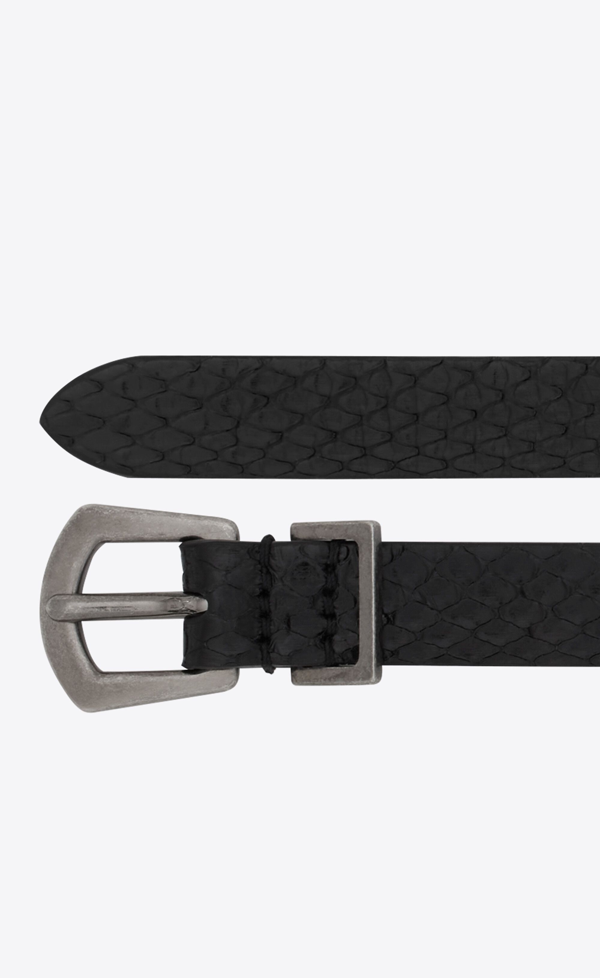 Saint Laurent Paris o1s1wg111024 Size: 95 / Rock n Roll Buckle Belt in Black Size ONE SIZE - 2 Thumbnail