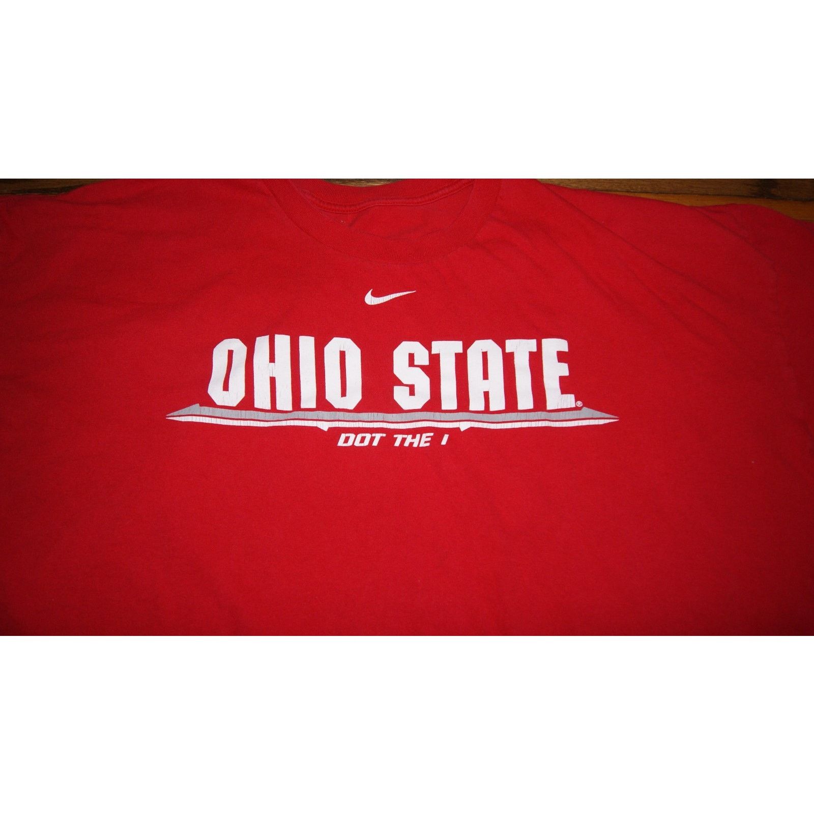 Nike VTG Nike Ohio State Buckeyes T Shirt Mens 2XL Red Swoosh Size US XXL / EU 58 / 5 - 3 Thumbnail
