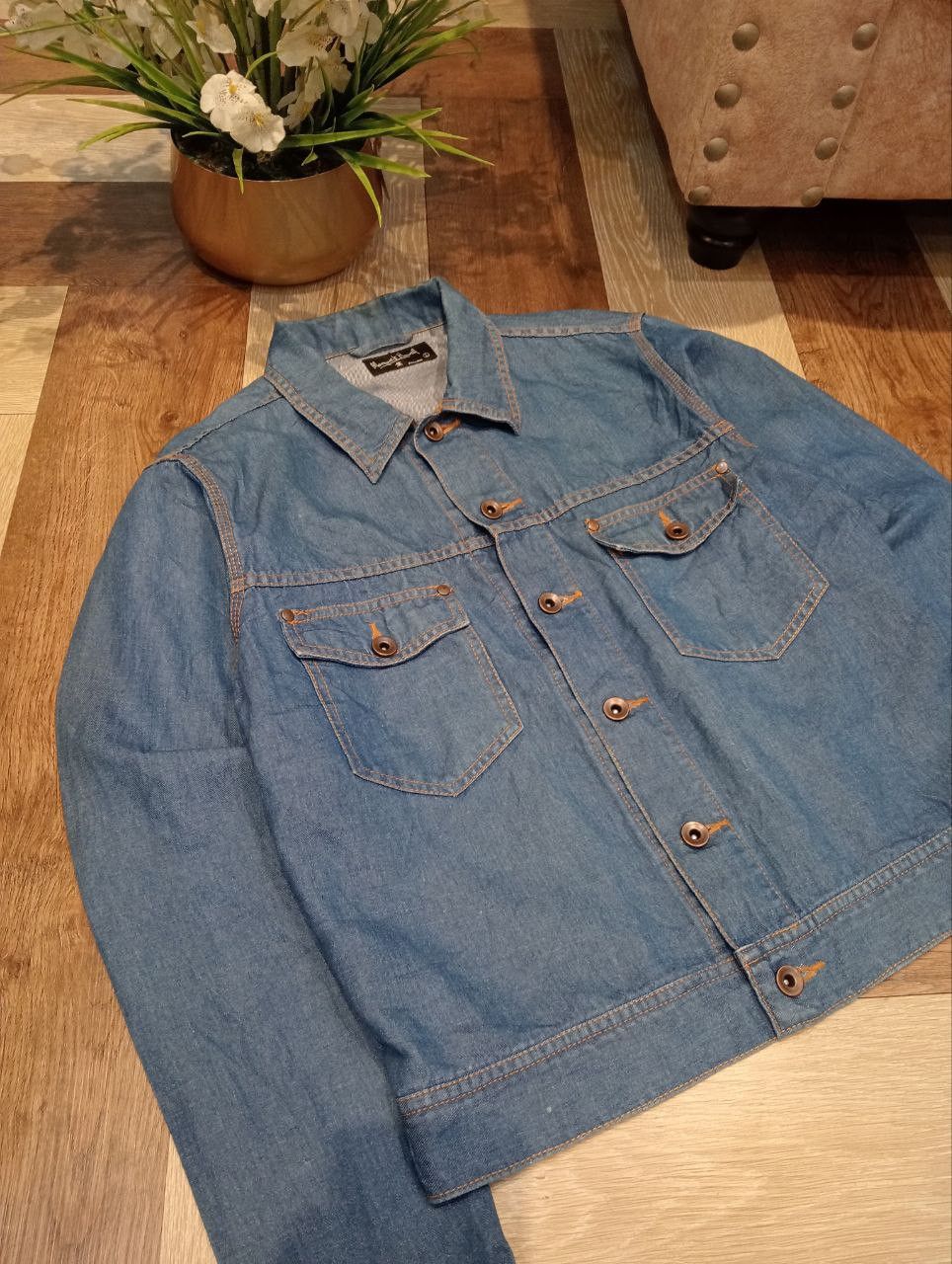 Margaret Howell MARGARET HOWELL BLUE DENIM JACKET - SIZE L Size US L / EU 52-54 / 3 - 6 Thumbnail
