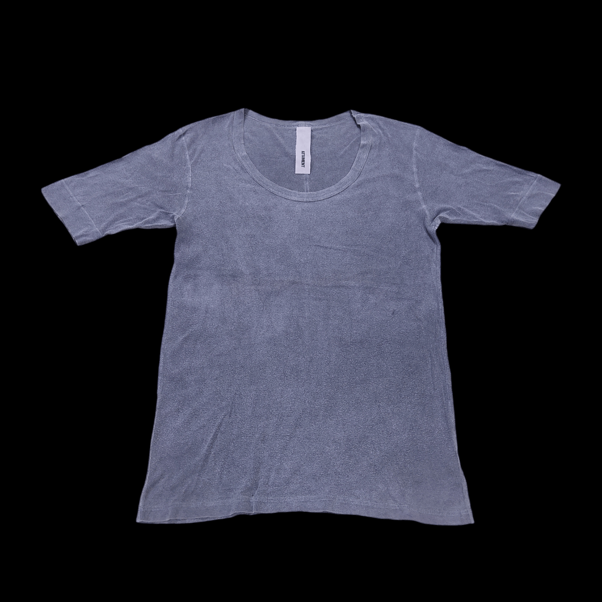 Attachment ATTACHMENT Washed Faded Scoop Neck T-shirt Size US M / EU 48-50 / 2 - 4 Thumbnail