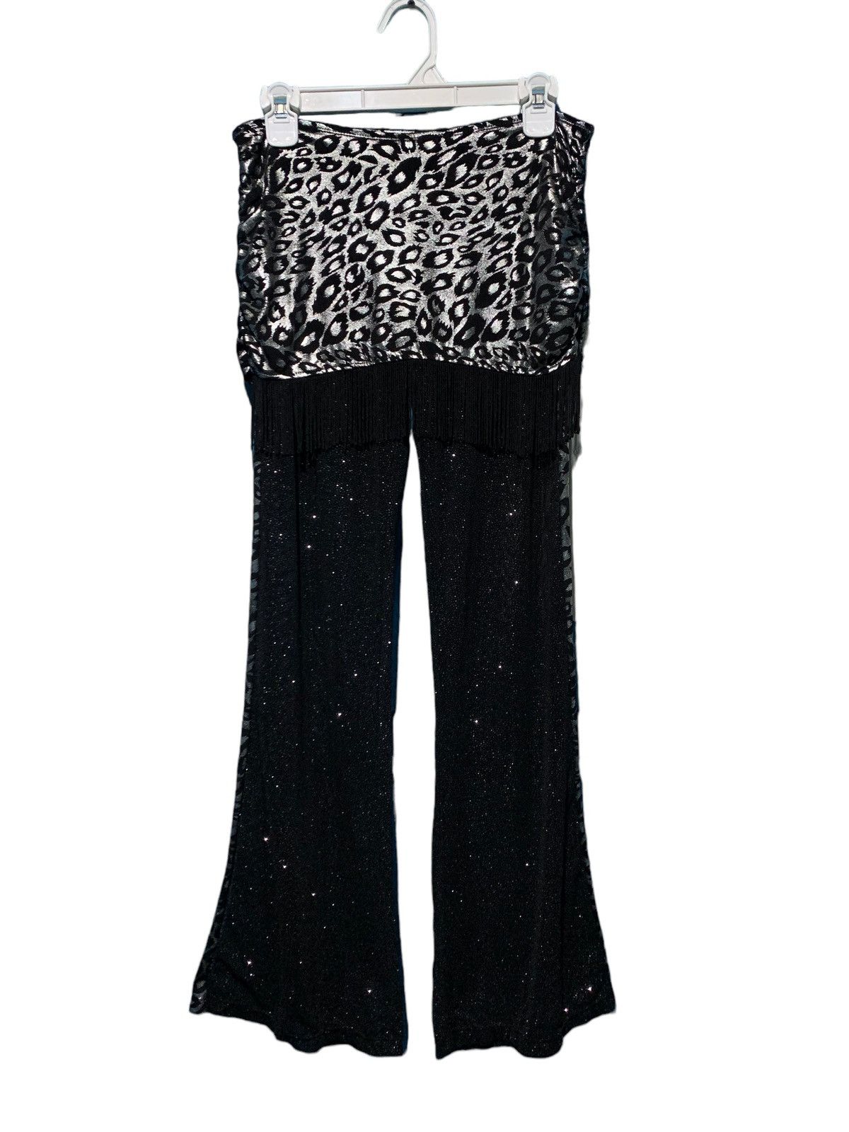 14th Addiction × Beauty Beast × Japanese Brand MayRose flare Leopard blinks mesh sheer pants Size 32" / US 10 / IT 46 - 4 Thumbnail