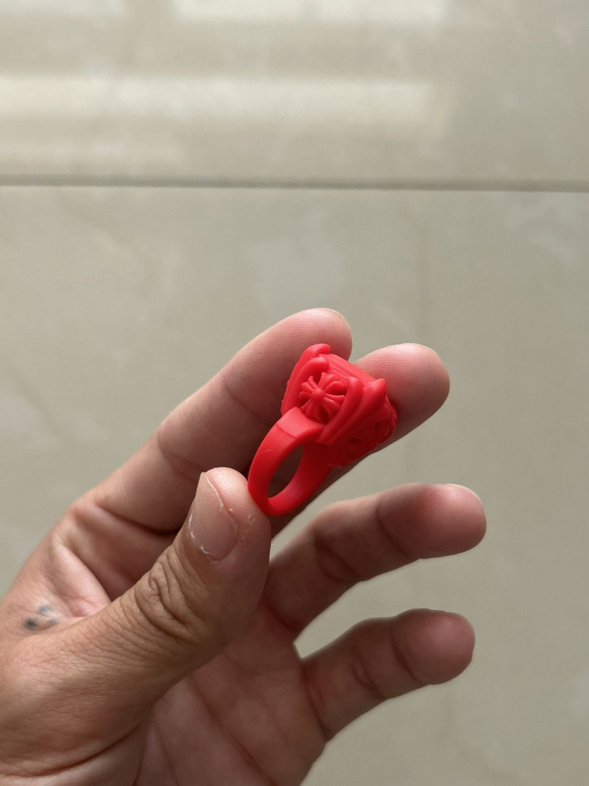 Chrome Hearts Chrome Hearts Rubber Championship Ring Size ONE SIZE - 2 Thumbnail