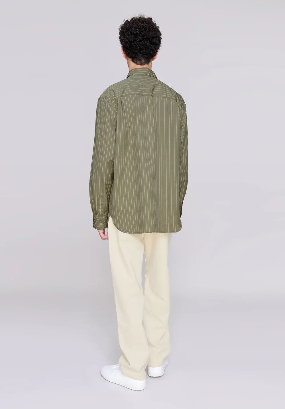 A.P.C. o1mle1125 Malo Shirt in Khaki Green Size US L / EU 52-54 / 3 - 3 Thumbnail