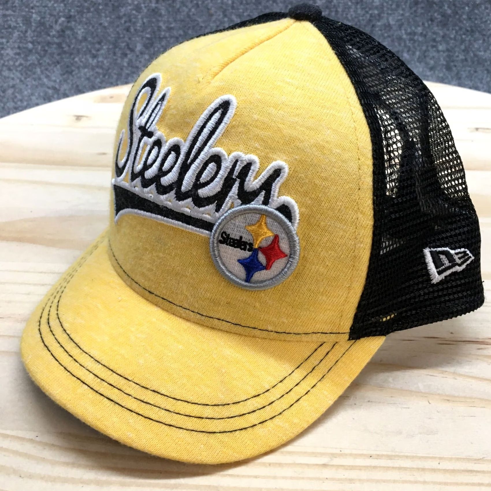 New Era Pittsburgh Steelers New Era Trucker Hat Womens Black Yellow One Size Adjustable Size ONE SIZE - 2 Thumbnail