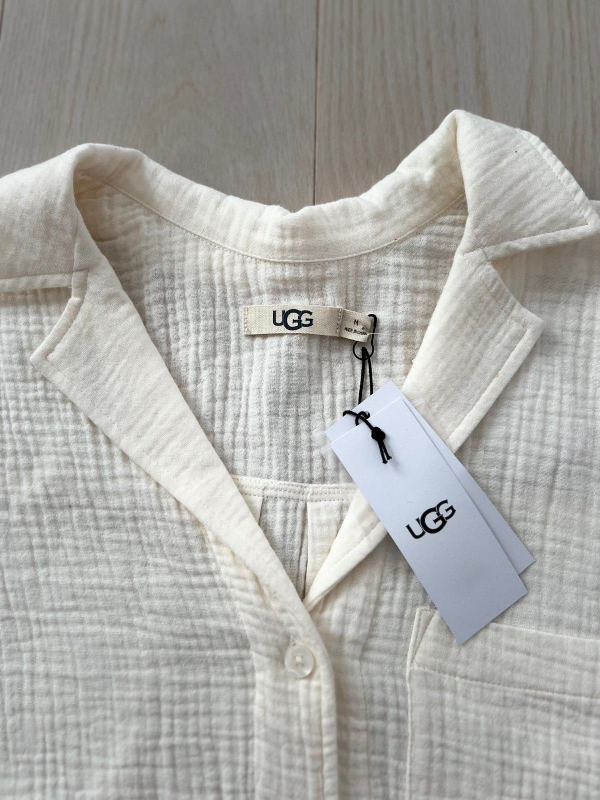 Ugg UGG Vivienne Cotton Gauze Pyjama Shirt Nimbus ( M ) Size M / US 6-8 / IT 42-44 - 3 Thumbnail