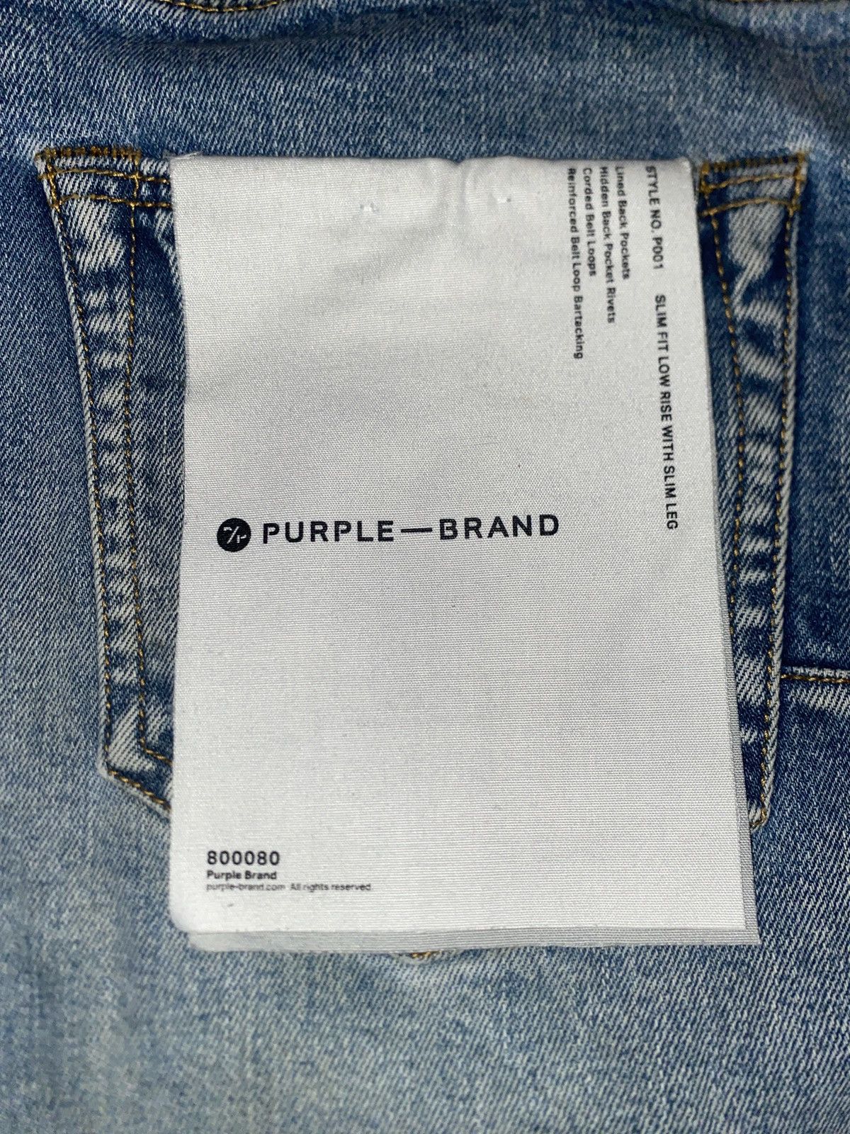Purple Brand Blue with a foggy white purple jeans Size US 31 - 6 Thumbnail