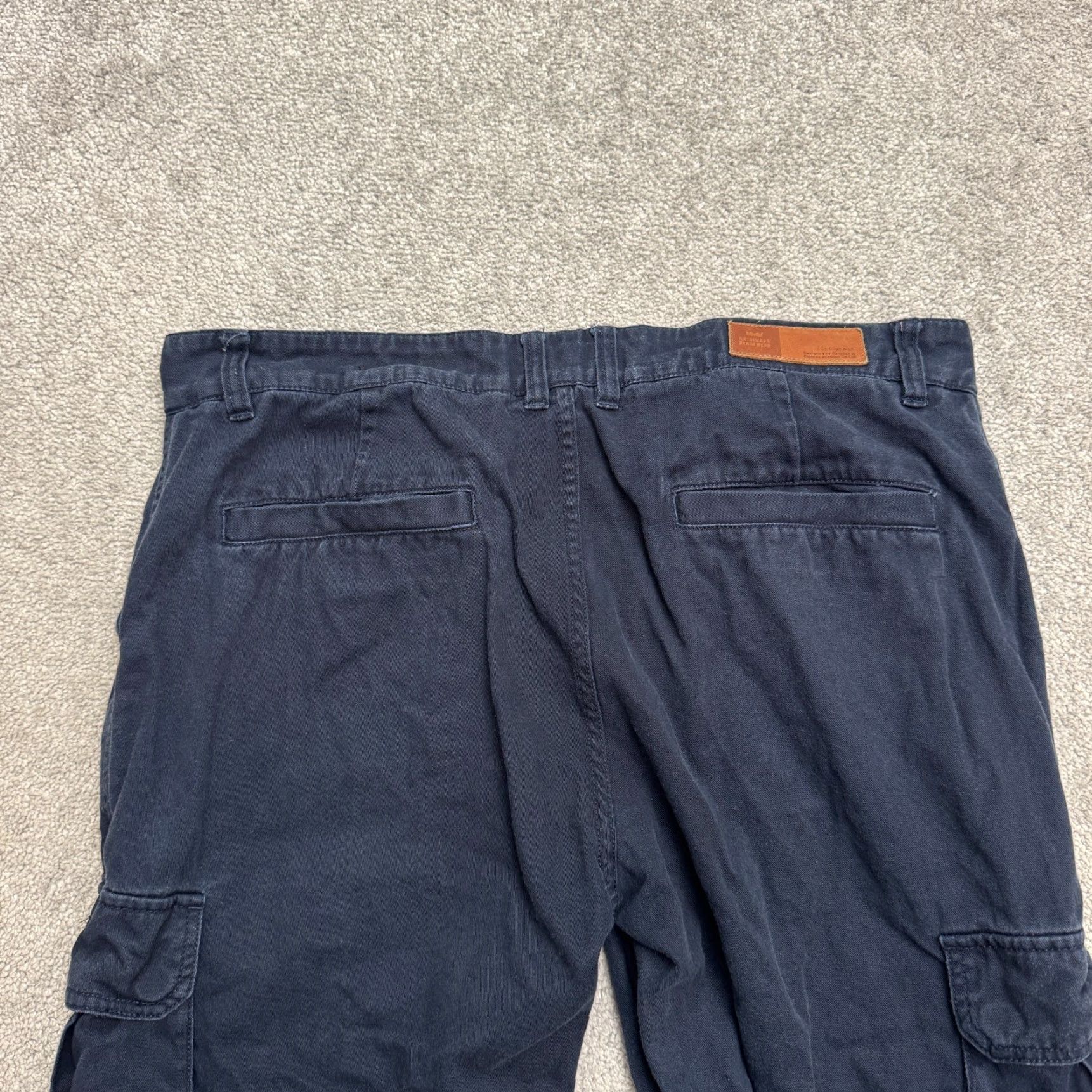 Vintage Panmax Paris Pant Jogger Tapered 2XL Navy Blue 100% Cotton Mens Casual Athleisure Pants Size US 39 - 7 Thumbnail
