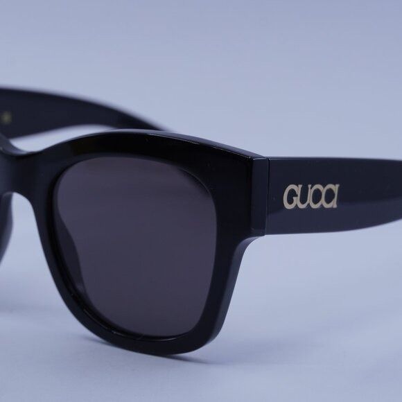 Gucci Gucci GG1789S 001 Sunglasses Black Square Frame, Grey Lenses Size ONE SIZE - 4 Thumbnail