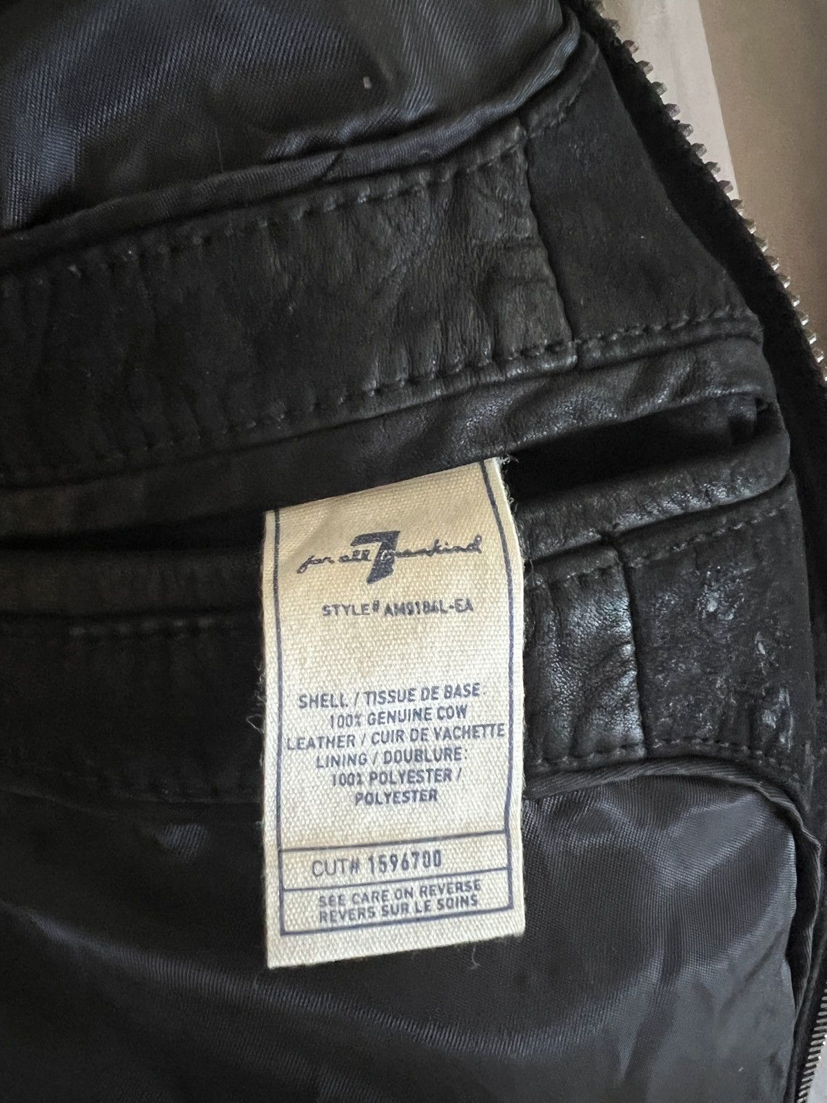 7 For All Mankind 7 For all Mankind Leather Jacket Size US S / EU 44-46 / 1 - 4 Thumbnail
