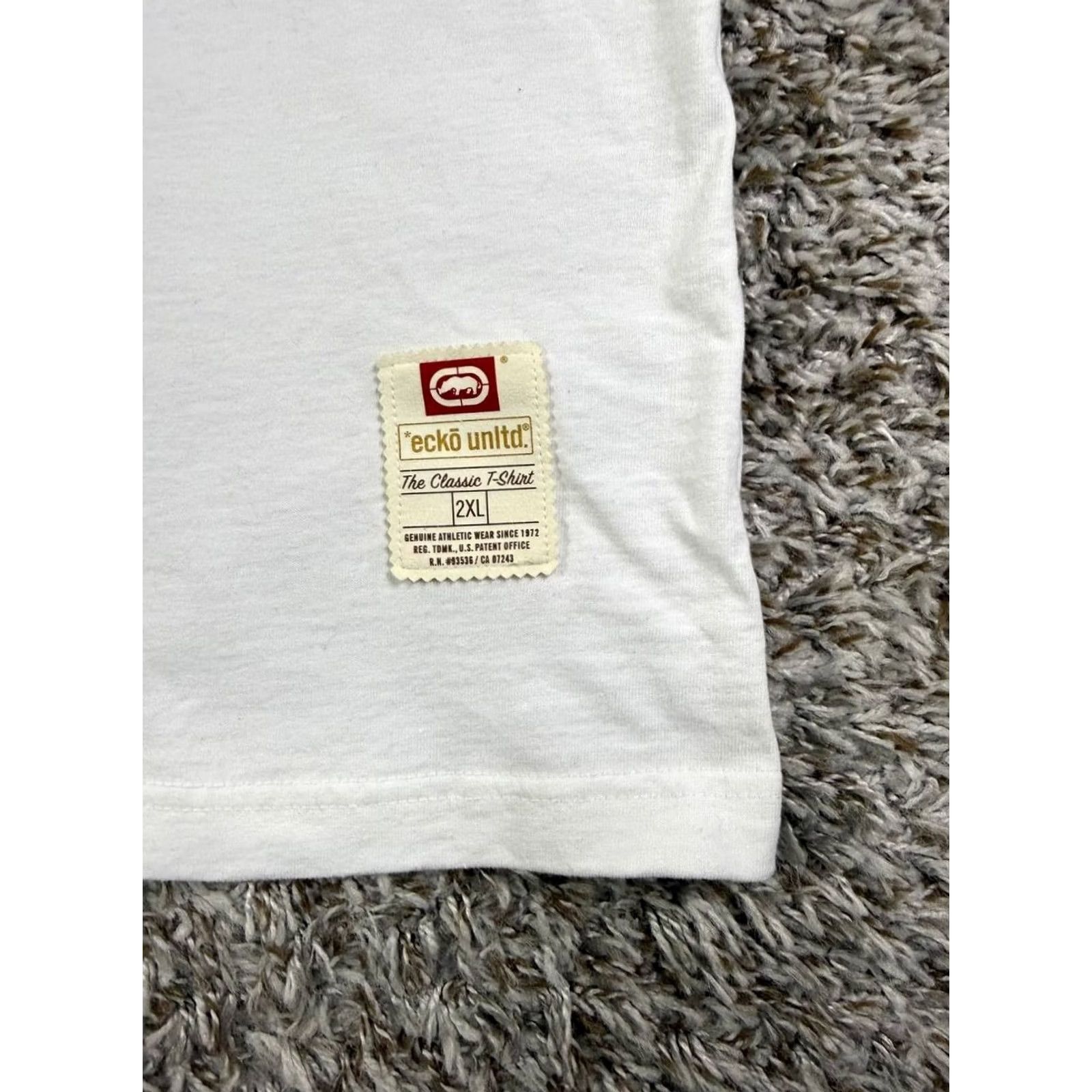 Ecko Unltd. VINTAGE Ecko Unltd. T-Shirt White 2XL Crew Neck Short Sleeve Hip Hop Skate Logo Mens Size US XXL / EU 58 / 5 - 4 Thumbnail