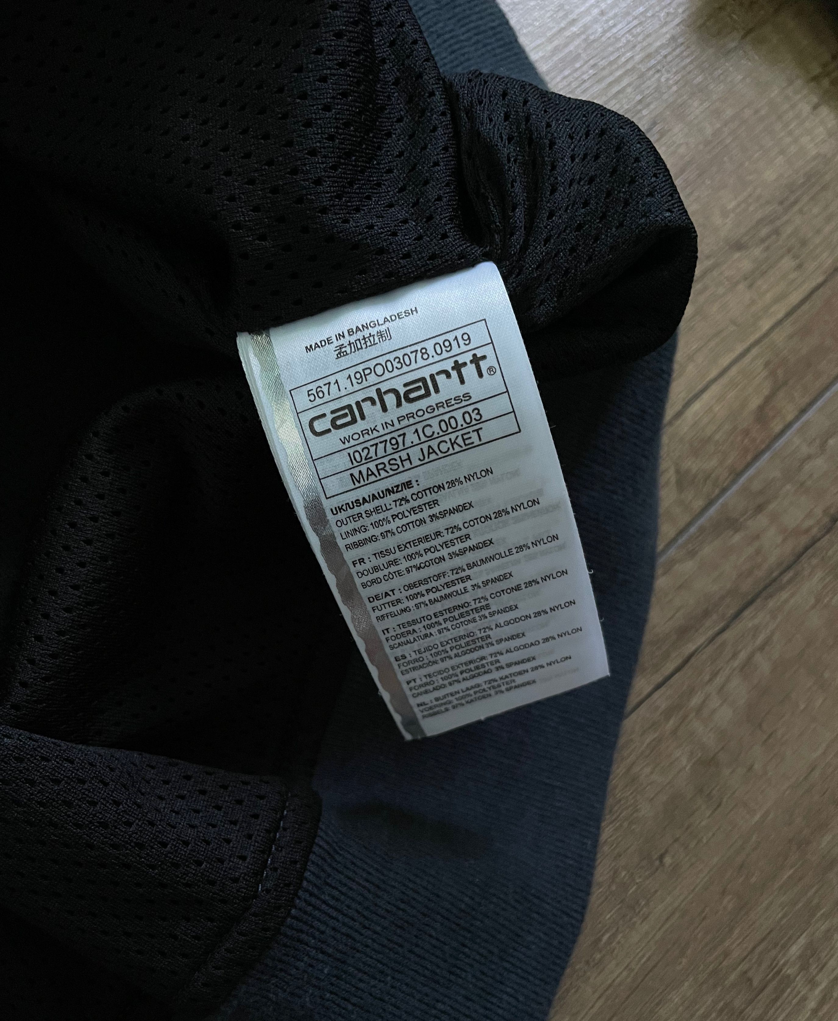Carhartt Wip Carhartt Marsh Navy Blue Hooded Jacket Size US L / EU 52-54 / 3 - 11 Thumbnail