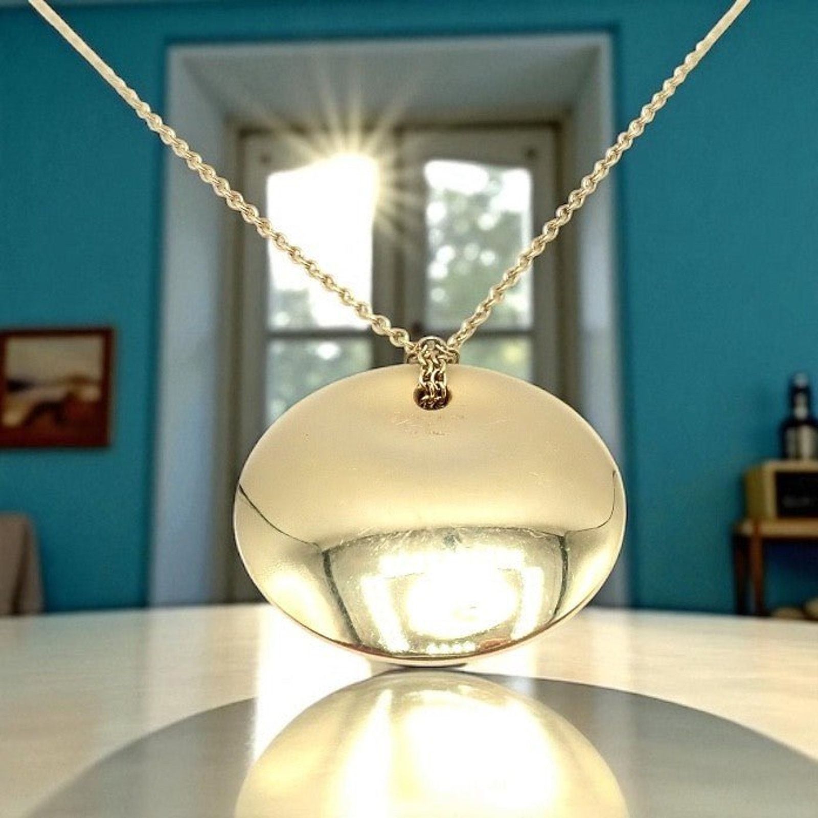 Tiffany & Co. Tiffany & Co Peretti 18k Yellow Gold Disc Pendant Necklace Size ONE SIZE - 2 Thumbnail