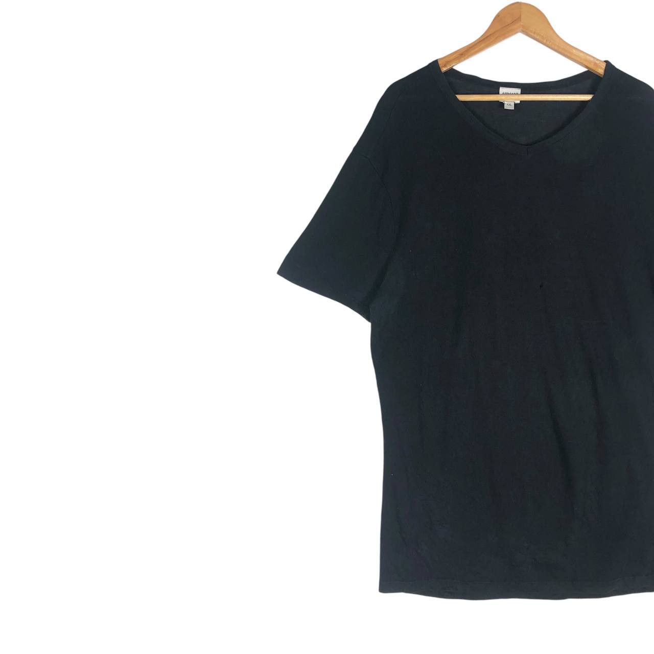 Armani × Armani Collezioni × Armani Exchange Vintage Armani Collezioni V-Neck T-shirt Size US XXL / EU 58 / 5 - 3 Thumbnail