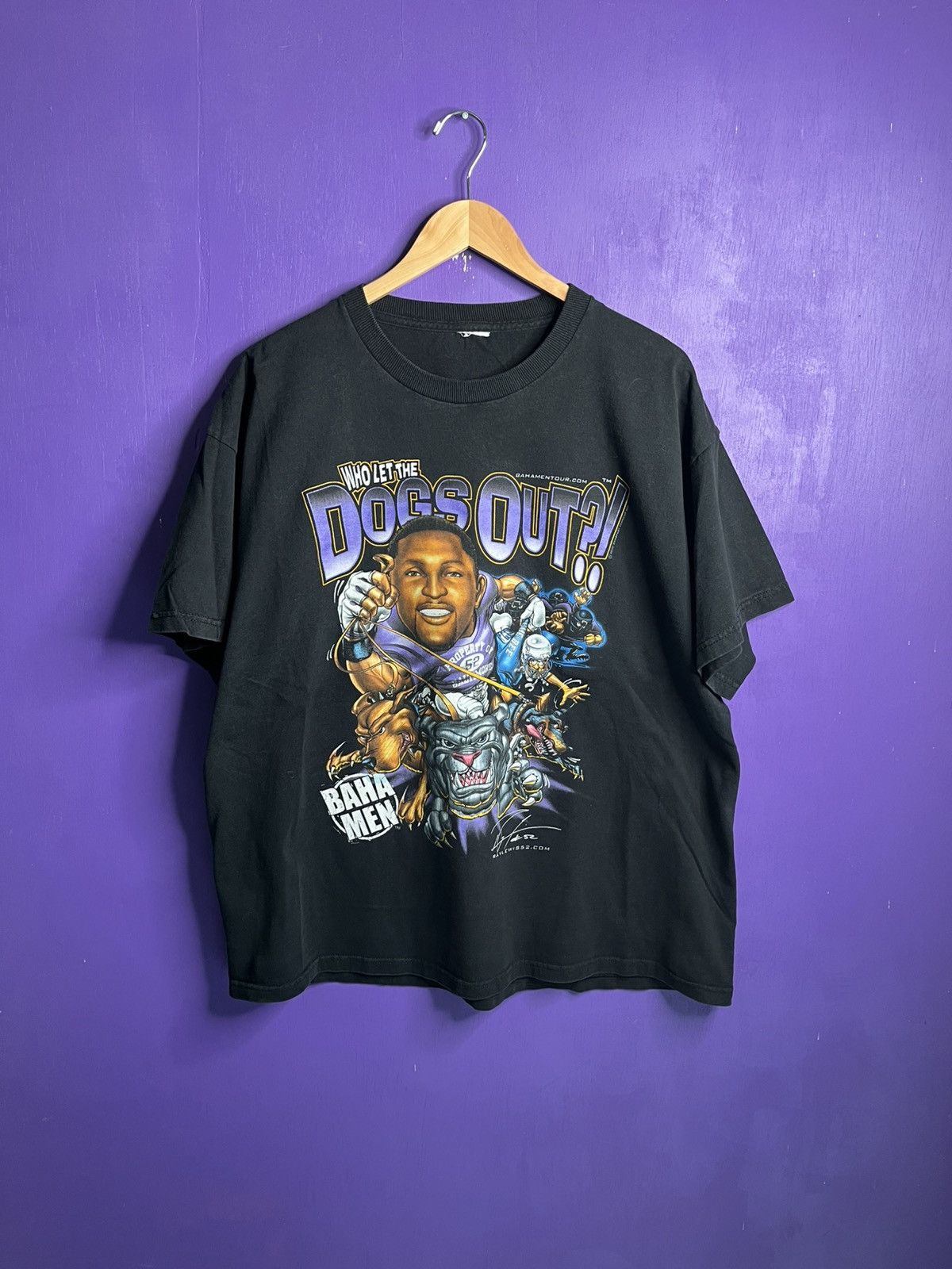 NFL × Vintage Vintage 00s Ravens Ray Lewis who let the dogs out tee Size US XL / EU 56 / 4 - 1 Thumbnail