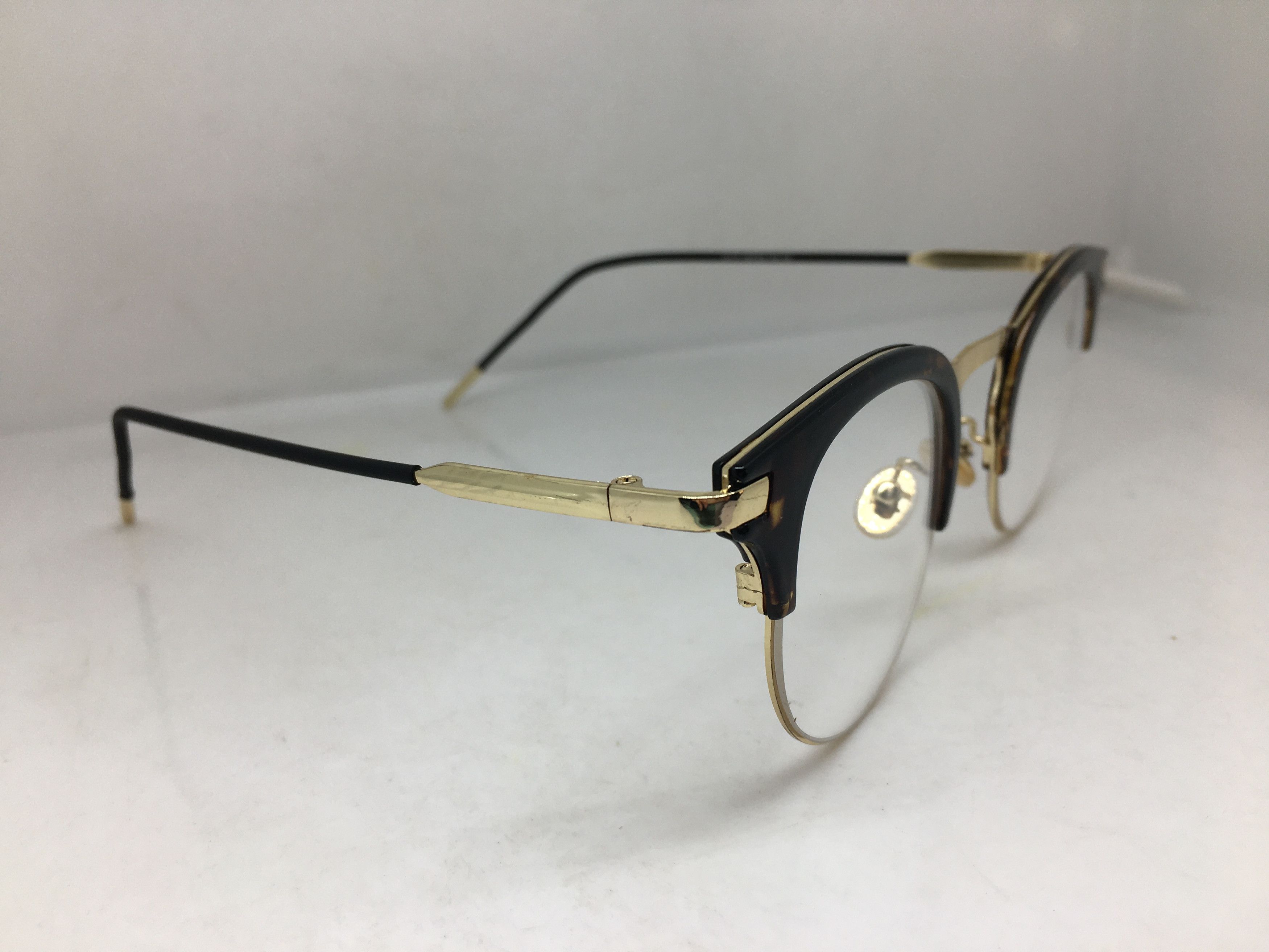 Other Keyhole Bridge James Dean Tortoise Gold Eyeglasses Frame Size ONE SIZE - 2 Thumbnail