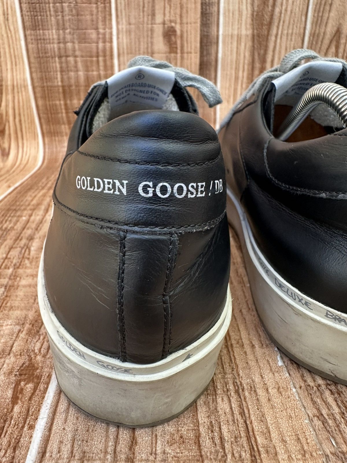 Golden Goose Golden Goose GGDB High Star Black Silver Low Top Sneakers Size US 9 / EU 42 - 16 Thumbnail