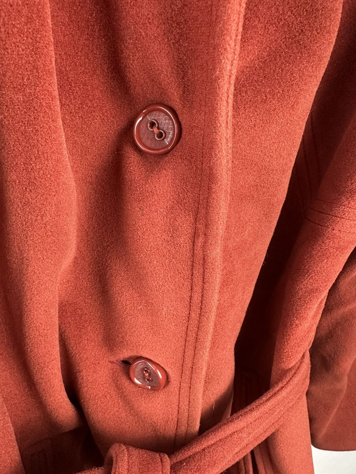 Vintage Vintage Juli De Roma Kajjmir Man Made Cashmere Coat rust red Size S / US 4 / IT 40 - 2 Thumbnail