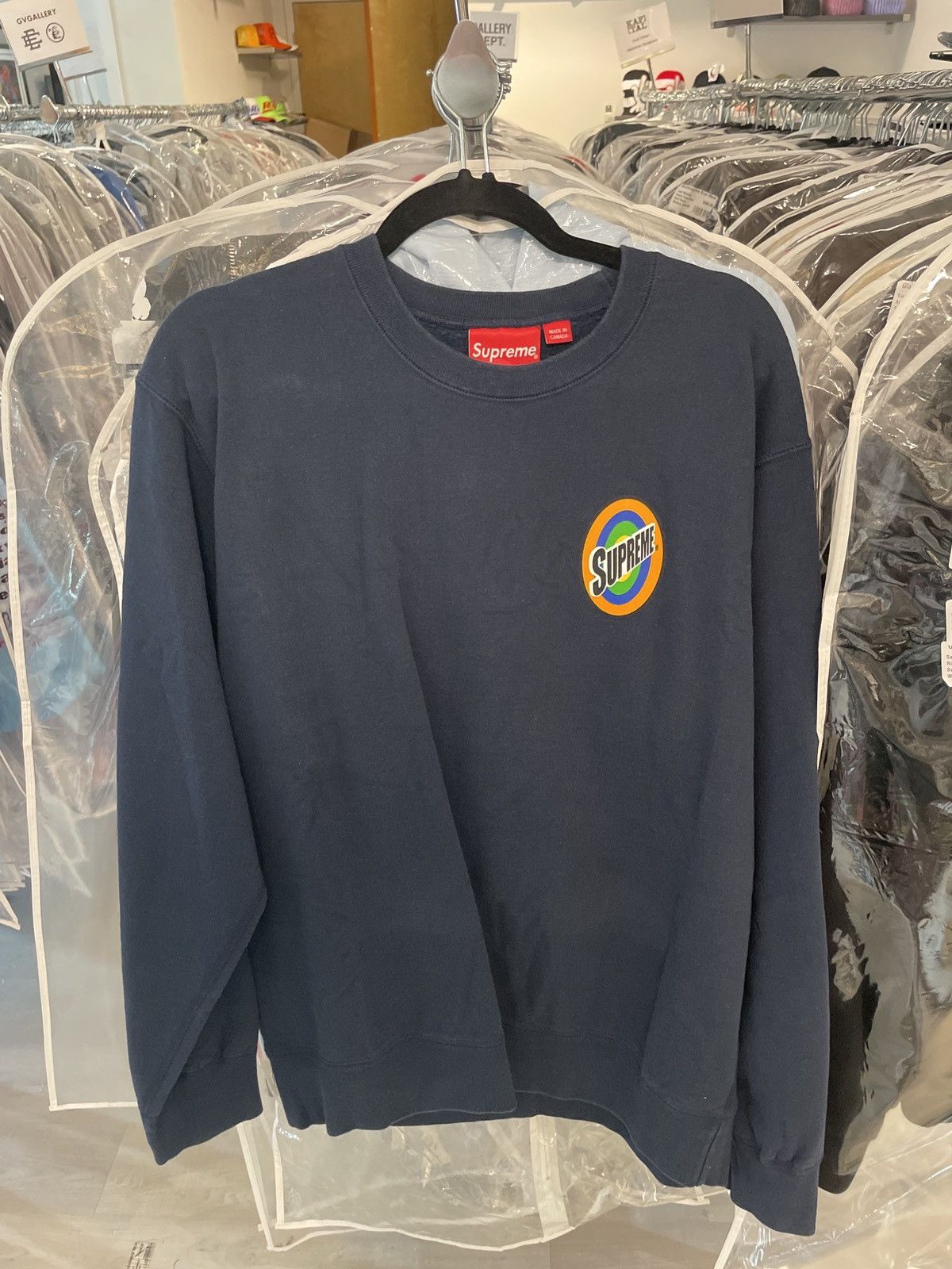 Supreme Supreme Spin Crewneck Navy XL Size US XL / EU 56 / 4 - 1 Thumbnail