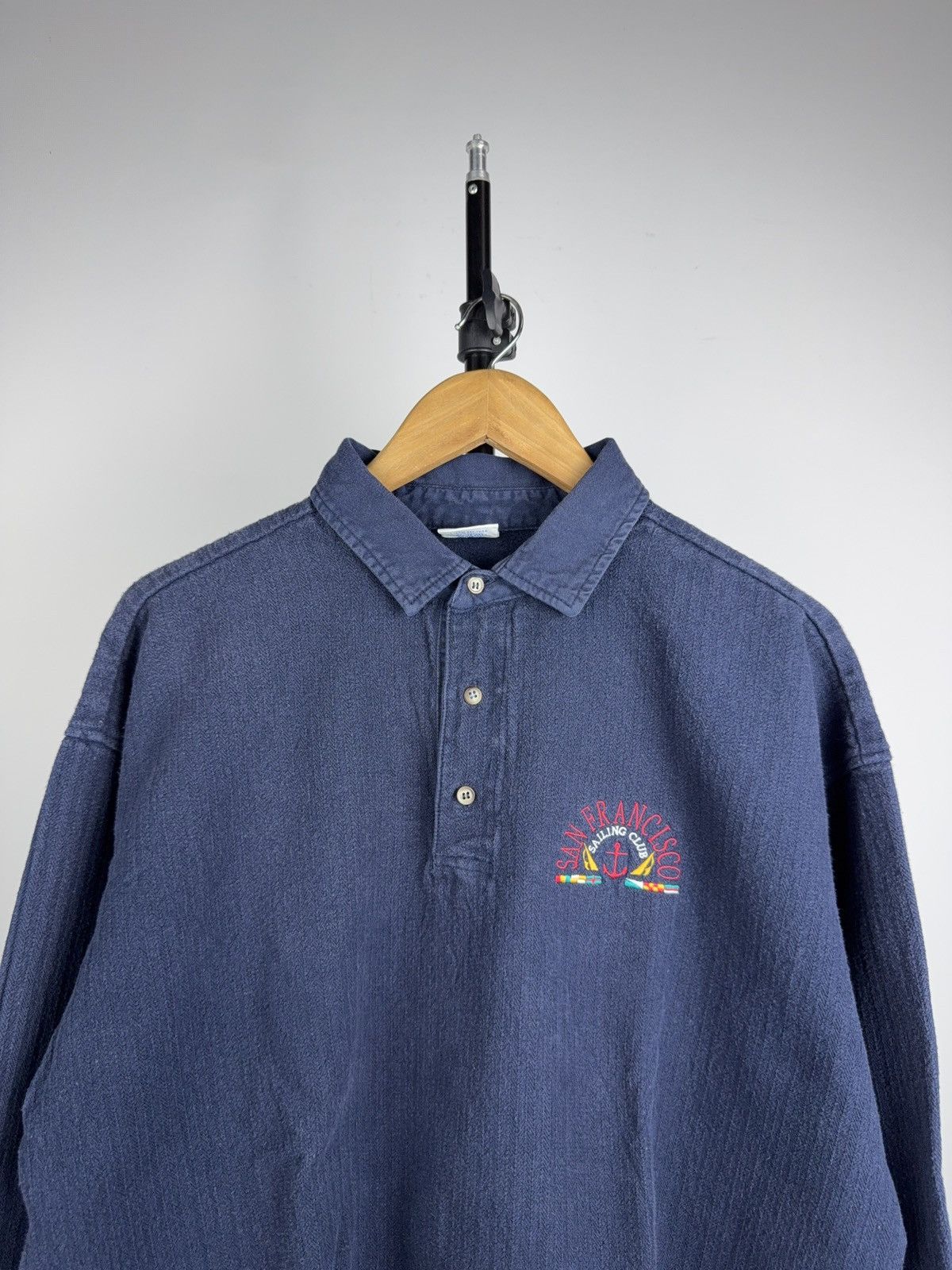 Vintage 90s USA Vintage Crazy Shirts Hawaii Polo San Francisco USA L Size US L / EU 52-54 / 3 - 2 Thumbnail