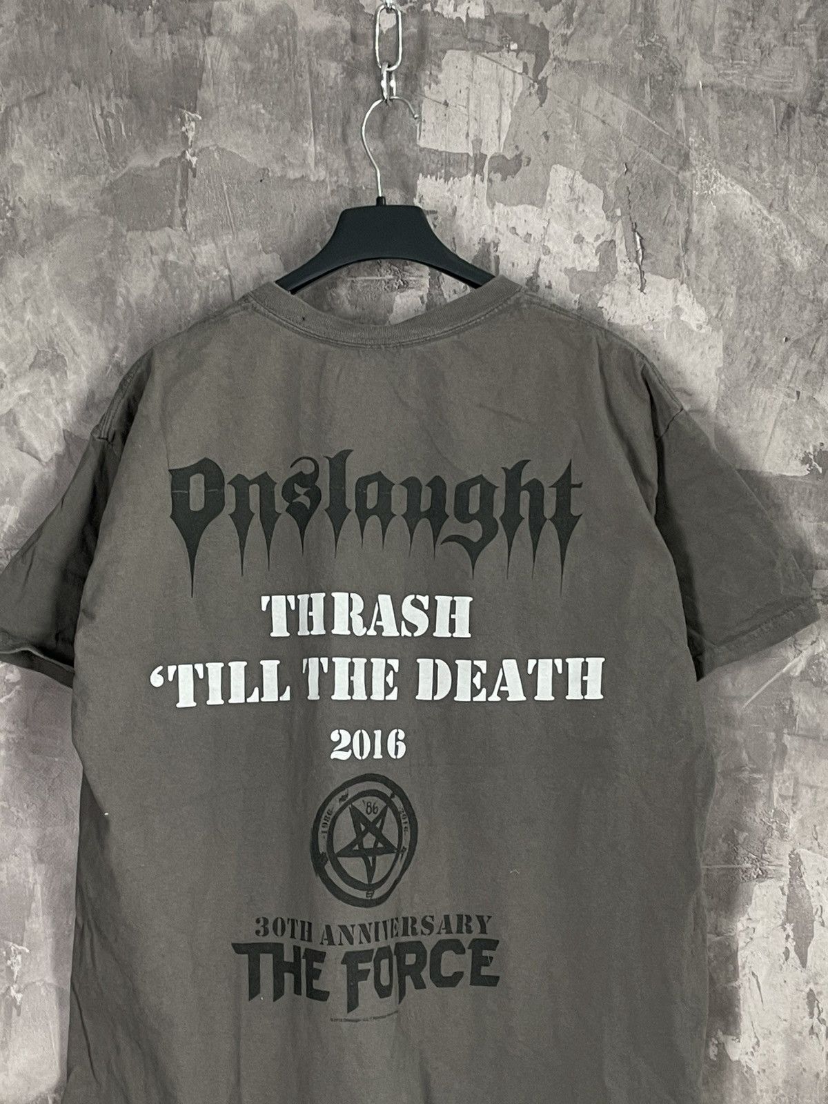 Band Tees × Vintage Vintage hardcore psychedelic rock band Onslaught Tee Size US L / EU 52-54 / 3 - 9 Thumbnail