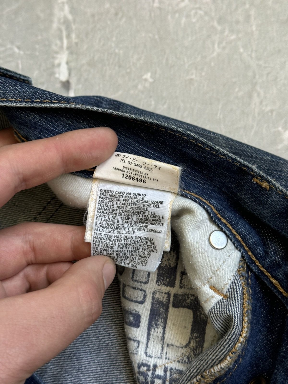 Replay VTG Y2k Replay Denim Leather Baggy Jeans Distressed if6was9 Size US 29 - 14 Thumbnail