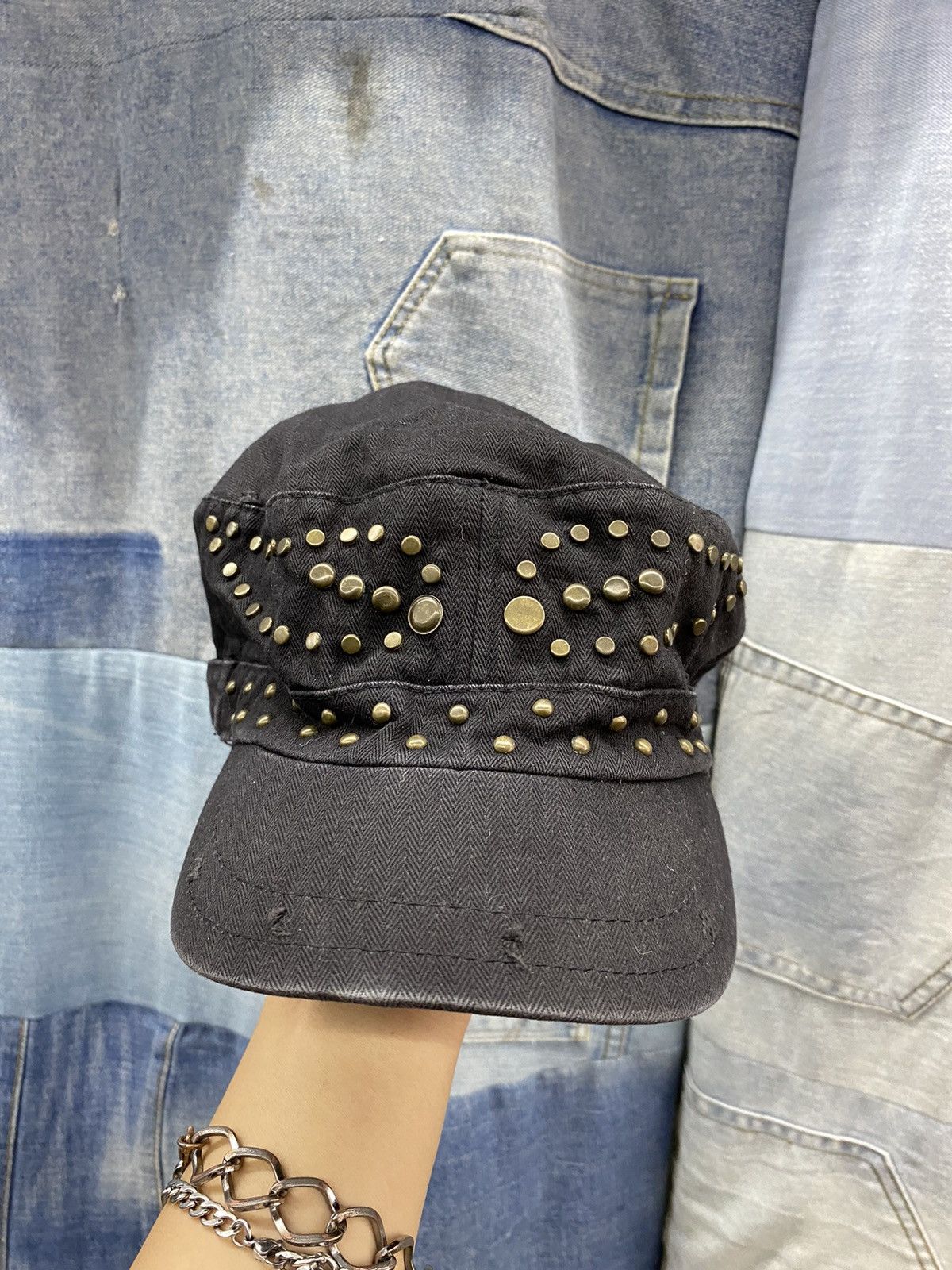 If Six Was Nine × Japanese Brand × KMRii studded cadet hat commando Size 30 - 5 Thumbnail