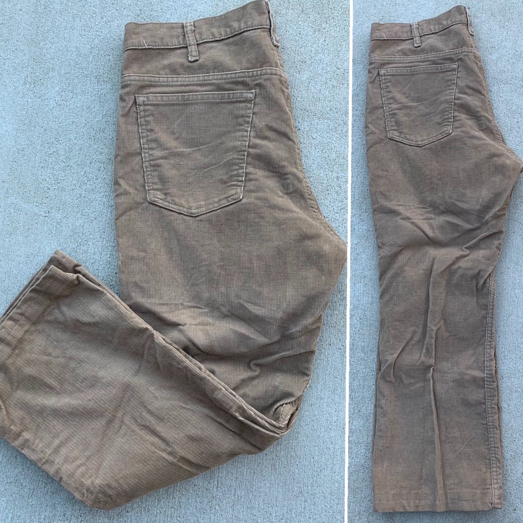 Levi's Vintage Levi’s 517 Corduroy Pants W 38 L 30 Beige Corduroy Flat Front 5 Pocket United States Mens Size US 35 - 4 Thumbnail