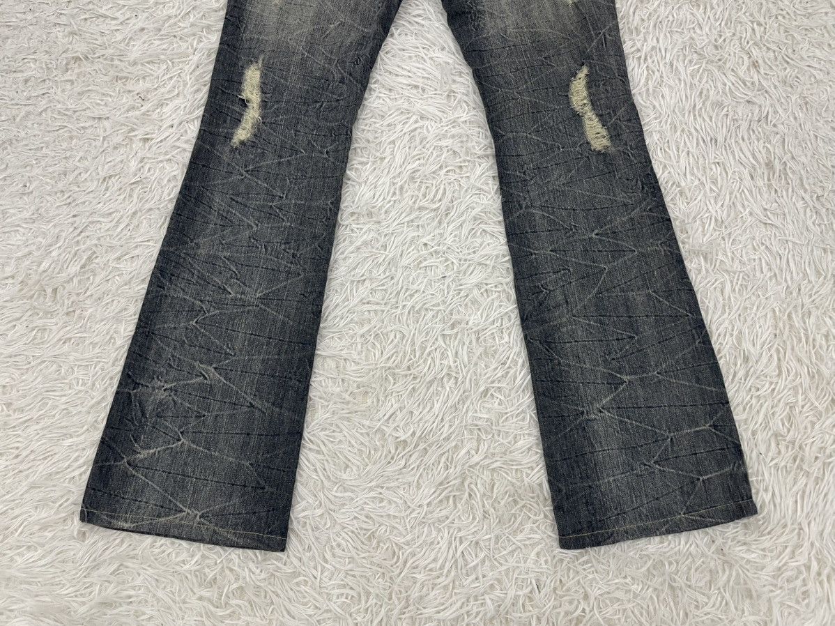 semanticdesign Distress Design Wreck Line Semanticdesign Flair Jeans Pant Size 29" - 6 Thumbnail