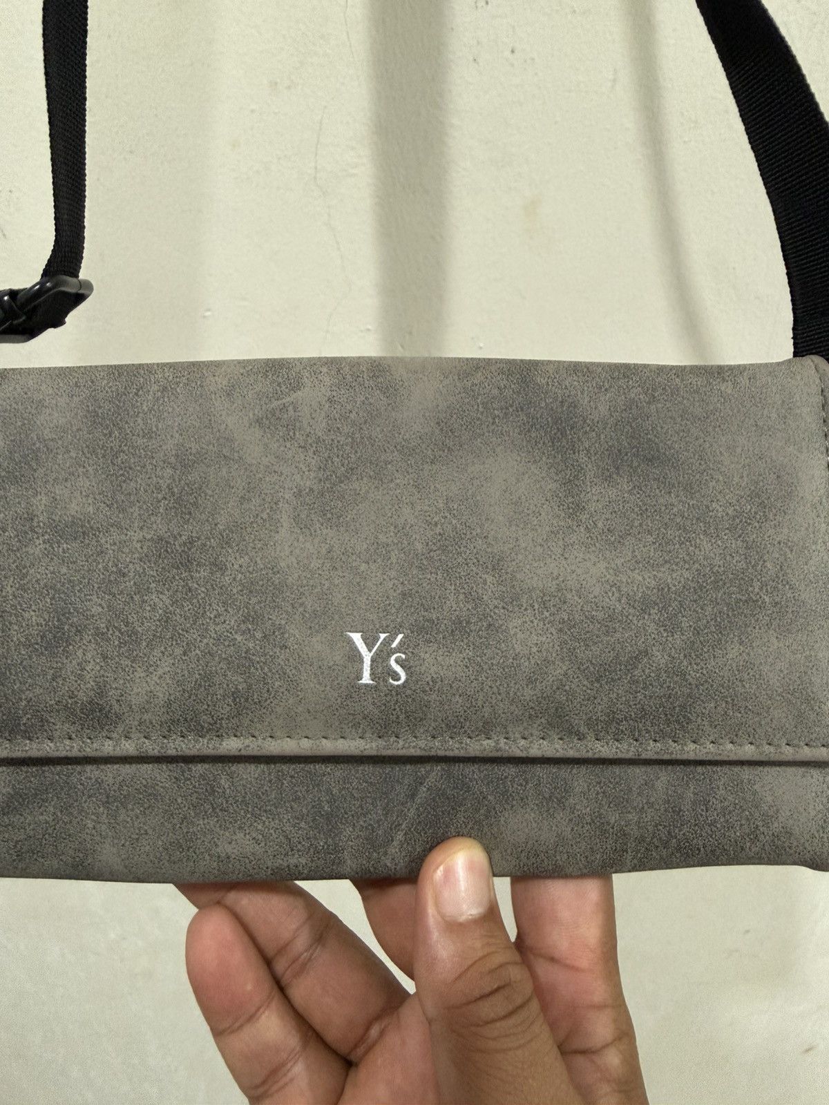 Y's VTG Y’s Yohji Grey Suede Wallet+Sling Bag Size ONE SIZE - 3 Thumbnail