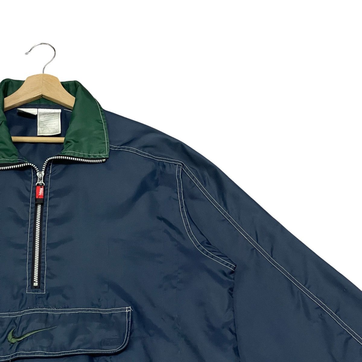 Nike Vintage Nike Half Zipper Anorak Windbreaker Jacket Size US L / EU 52-54 / 3 - 3 Thumbnail